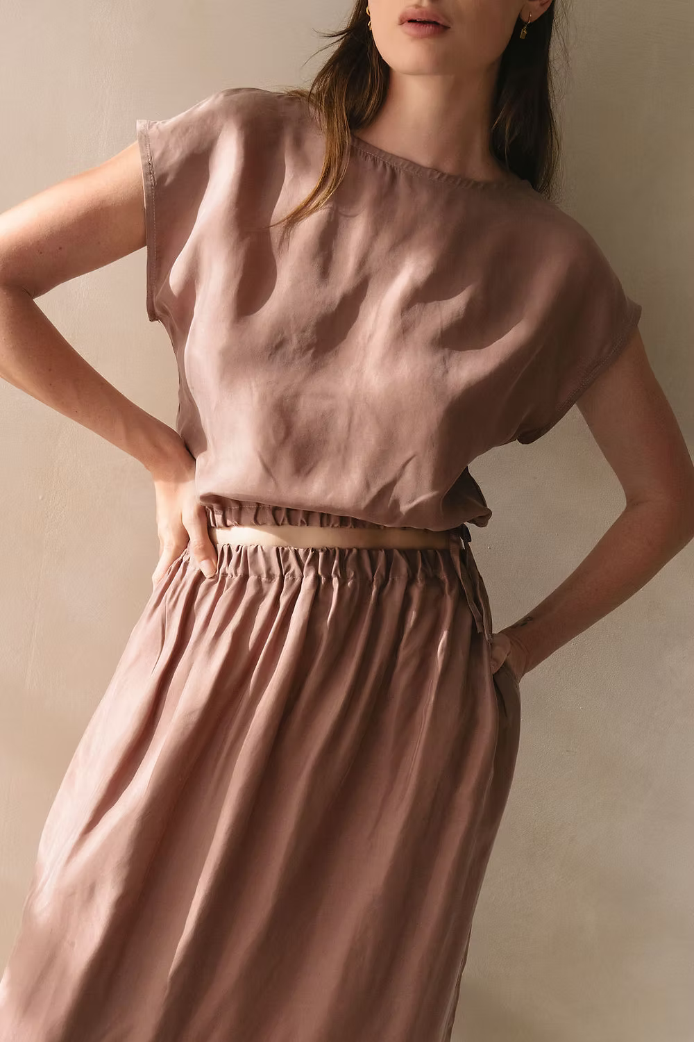 Cupro Tie Tee
