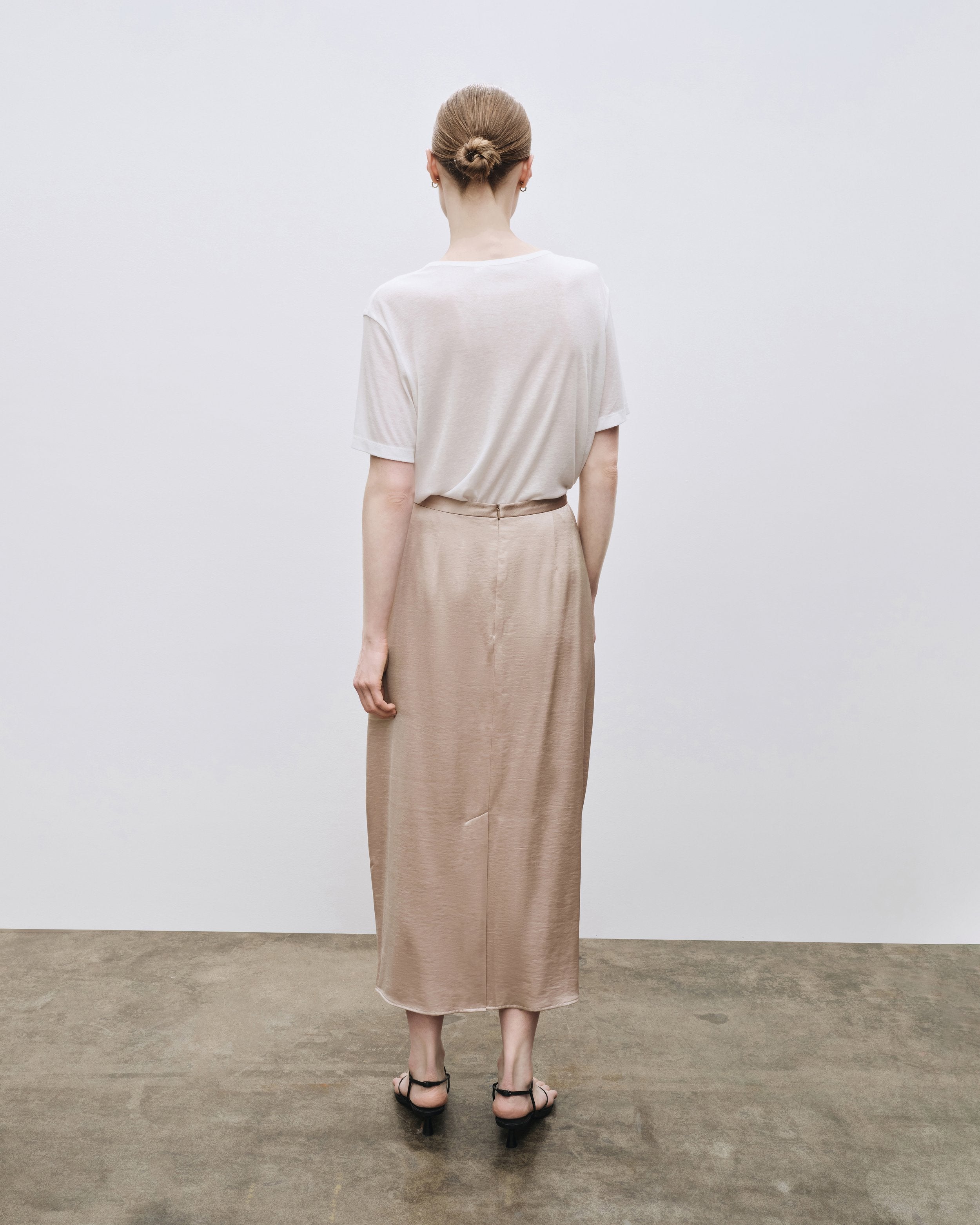 Satin Midi Skirt