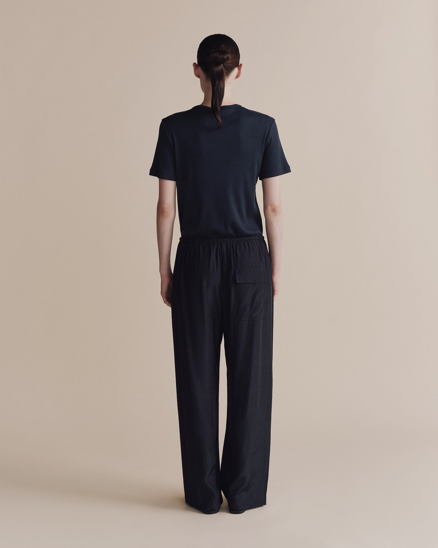 Cotton Tencel Ribbed T-Shirt