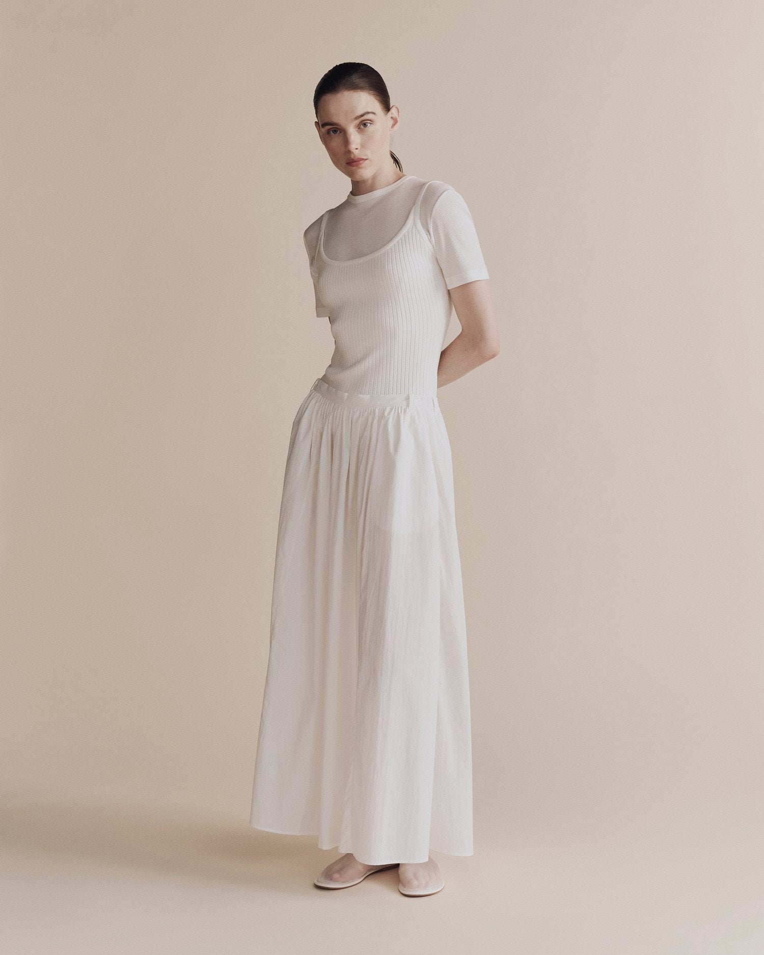Gathered Maxi Skirt