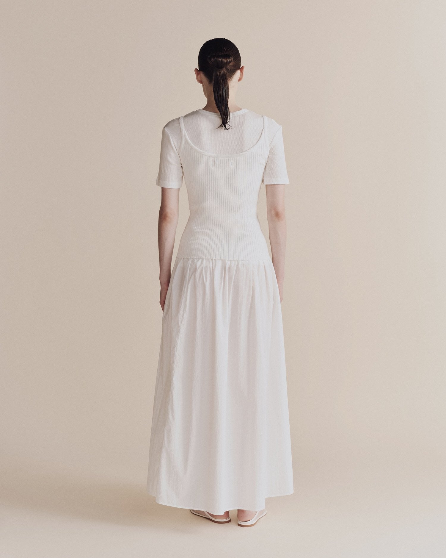 Gathered Maxi Skirt