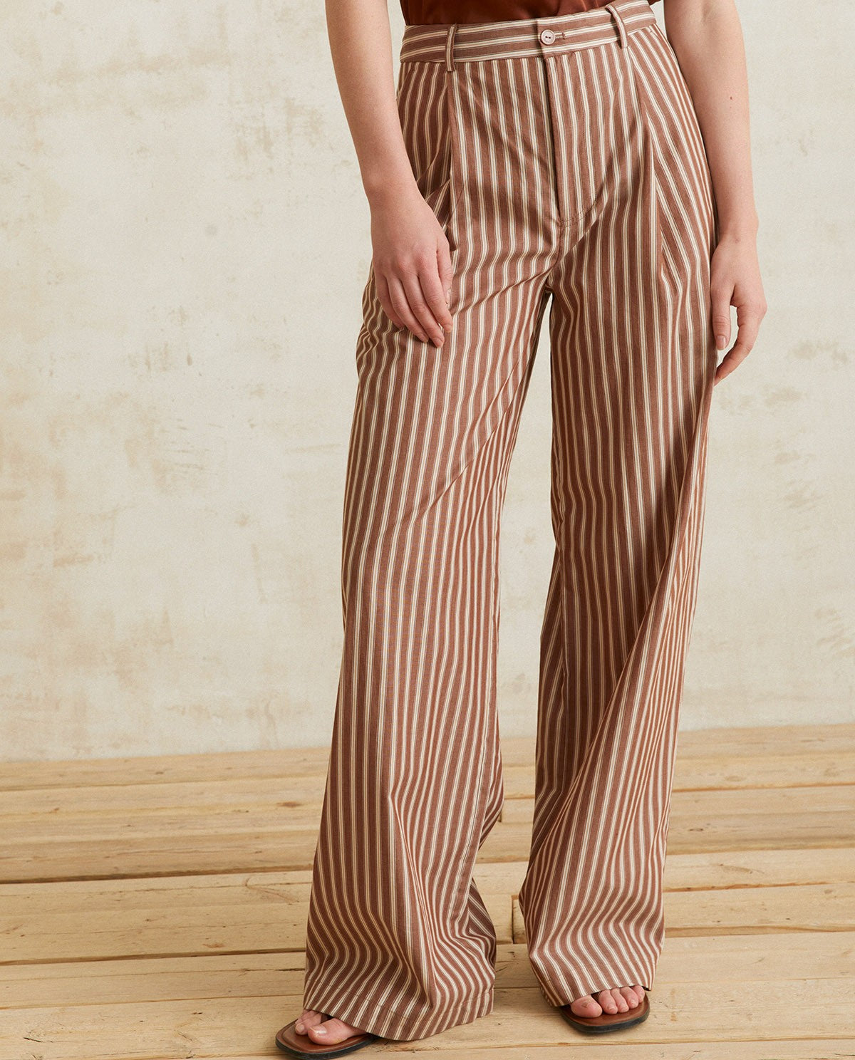 Wide Leg Cotton Trouser