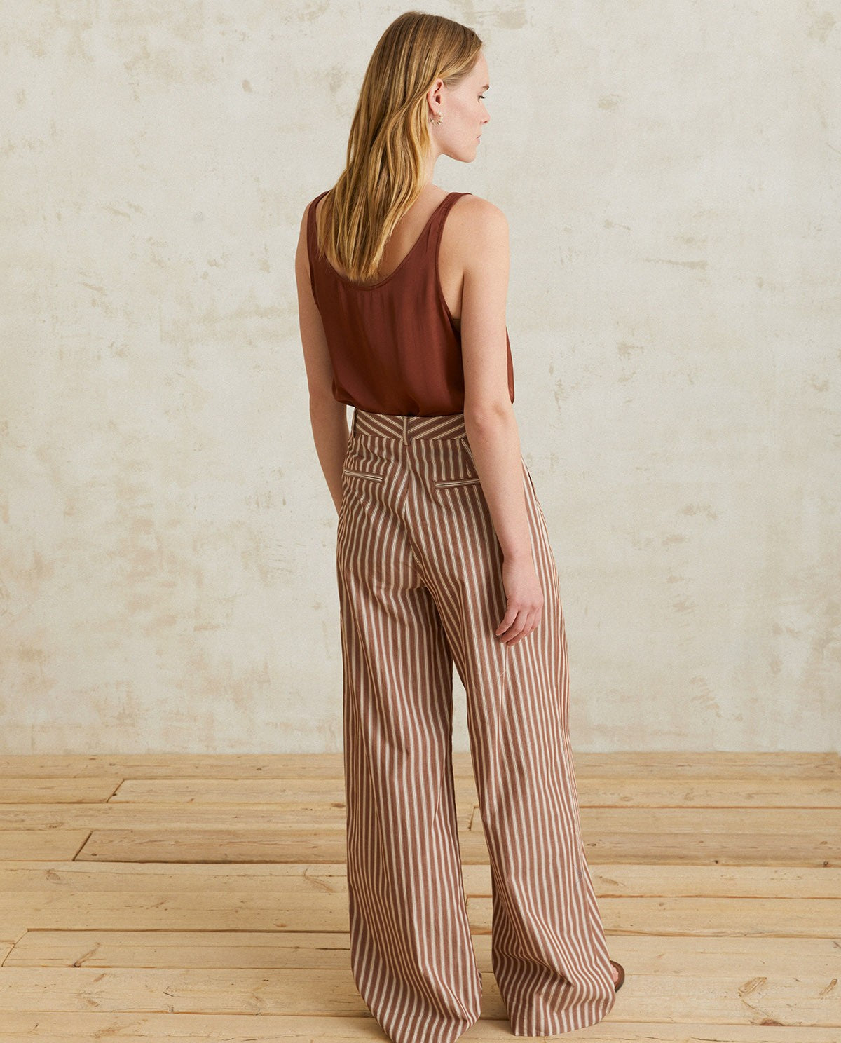 Wide Leg Cotton Trouser