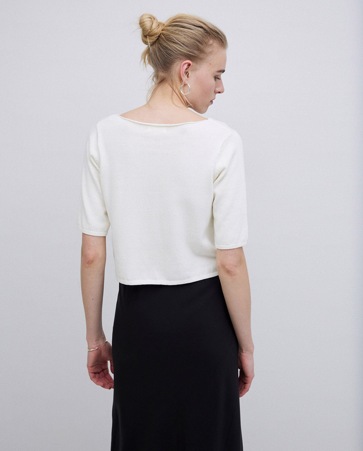 Knit Short Sleeve Cardigan