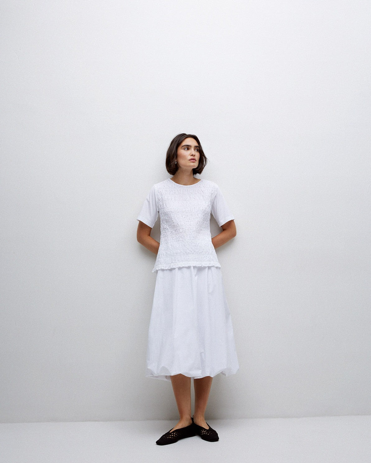 Poplin Balloon Skirt