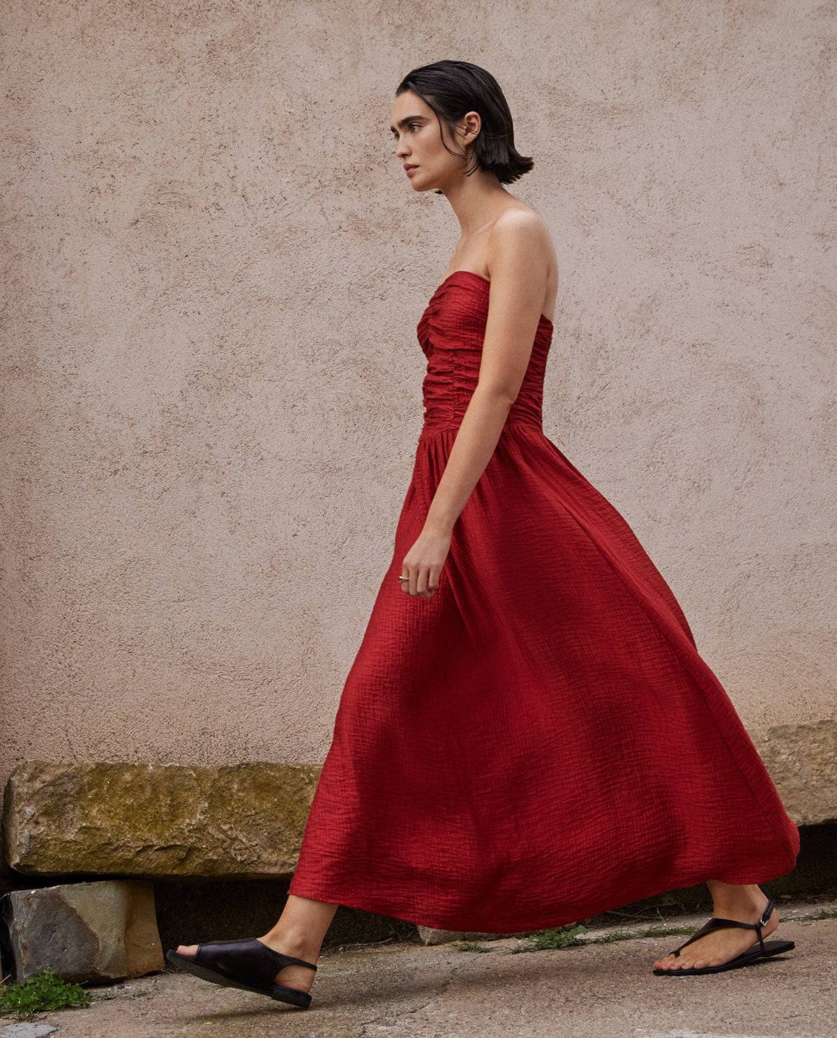 Long Draped Dress