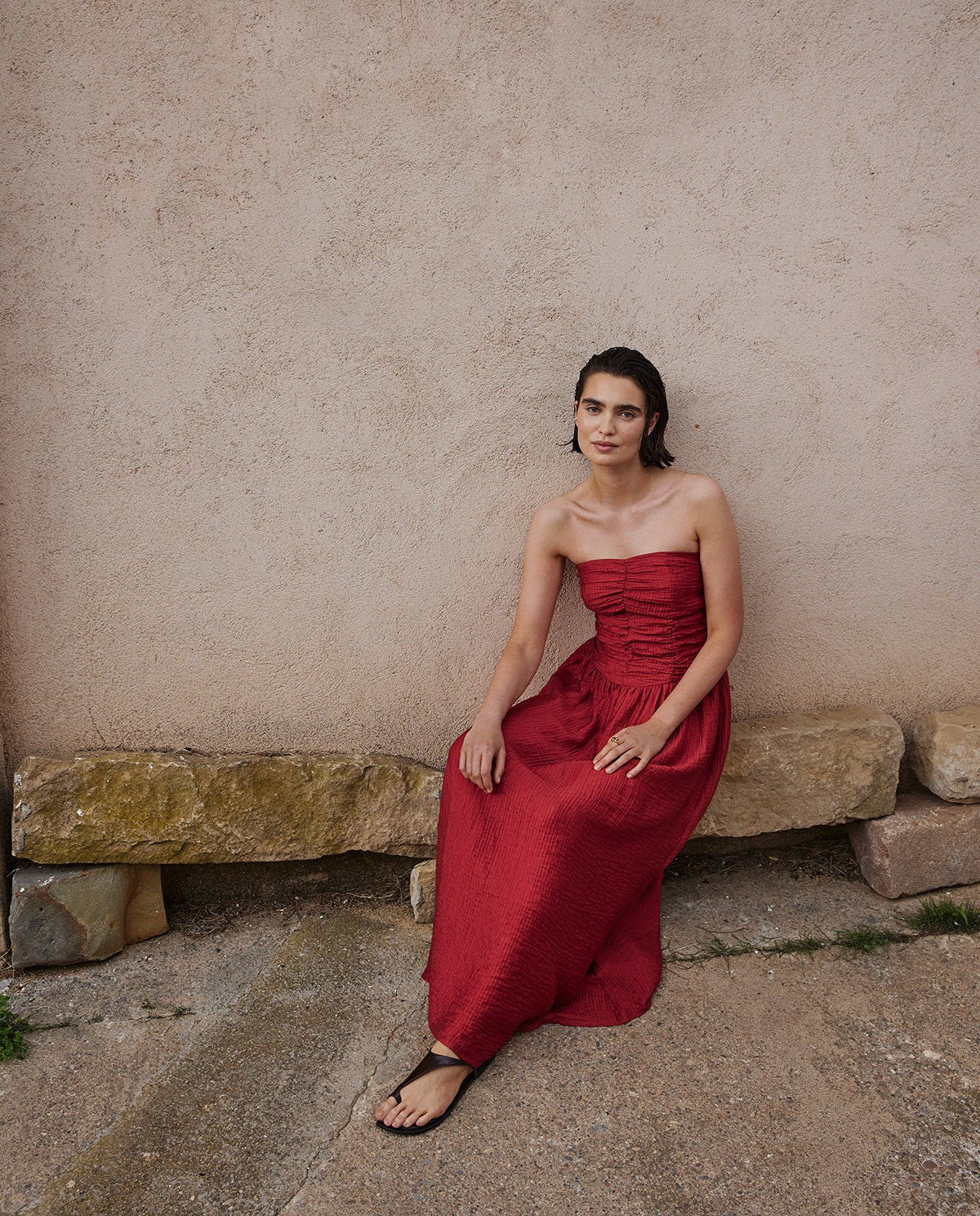 Long Draped Dress