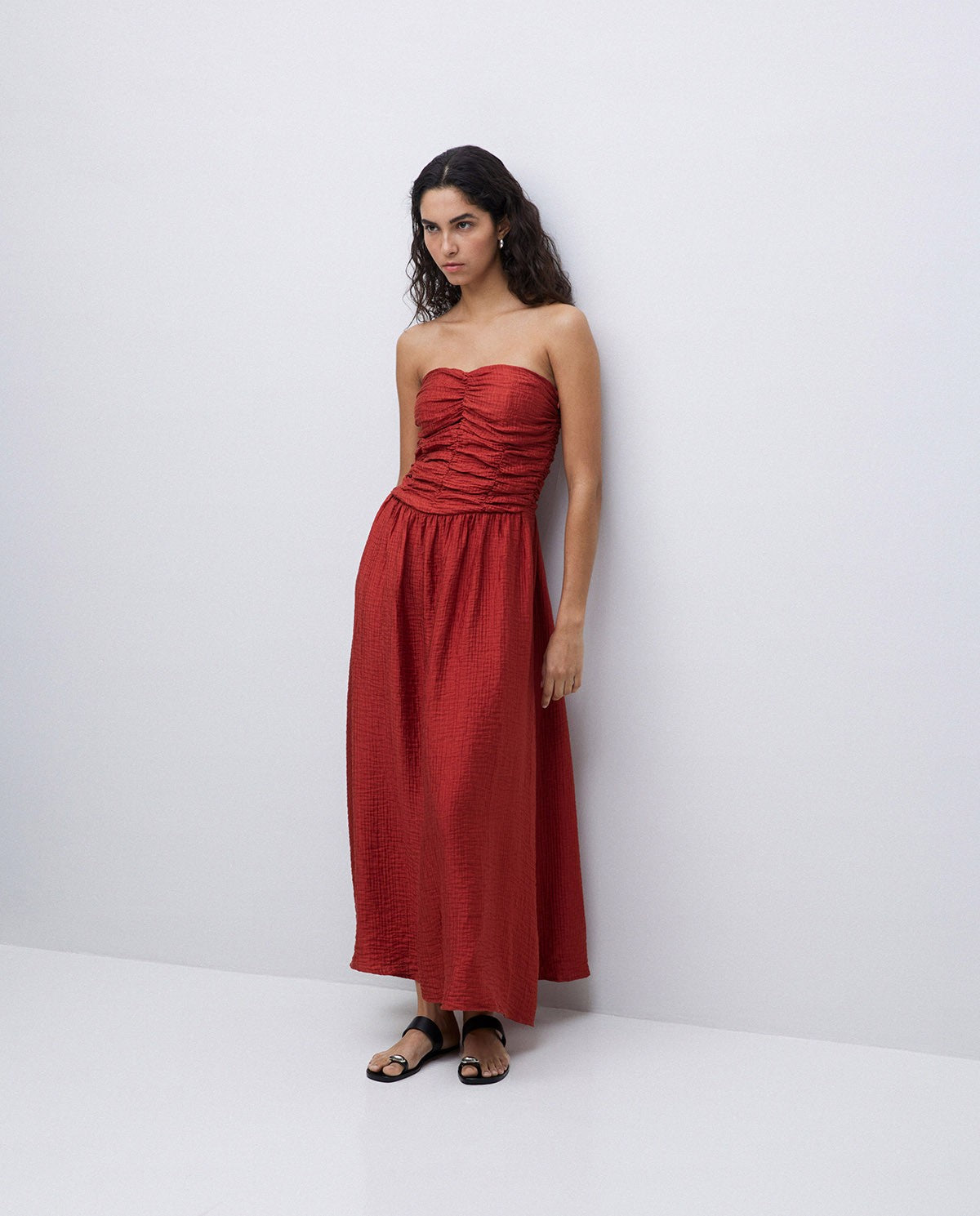Long Draped Dress