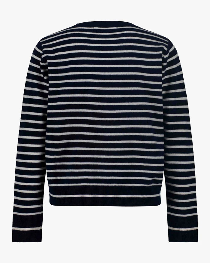 Navy Cisse Stripe Cardigan