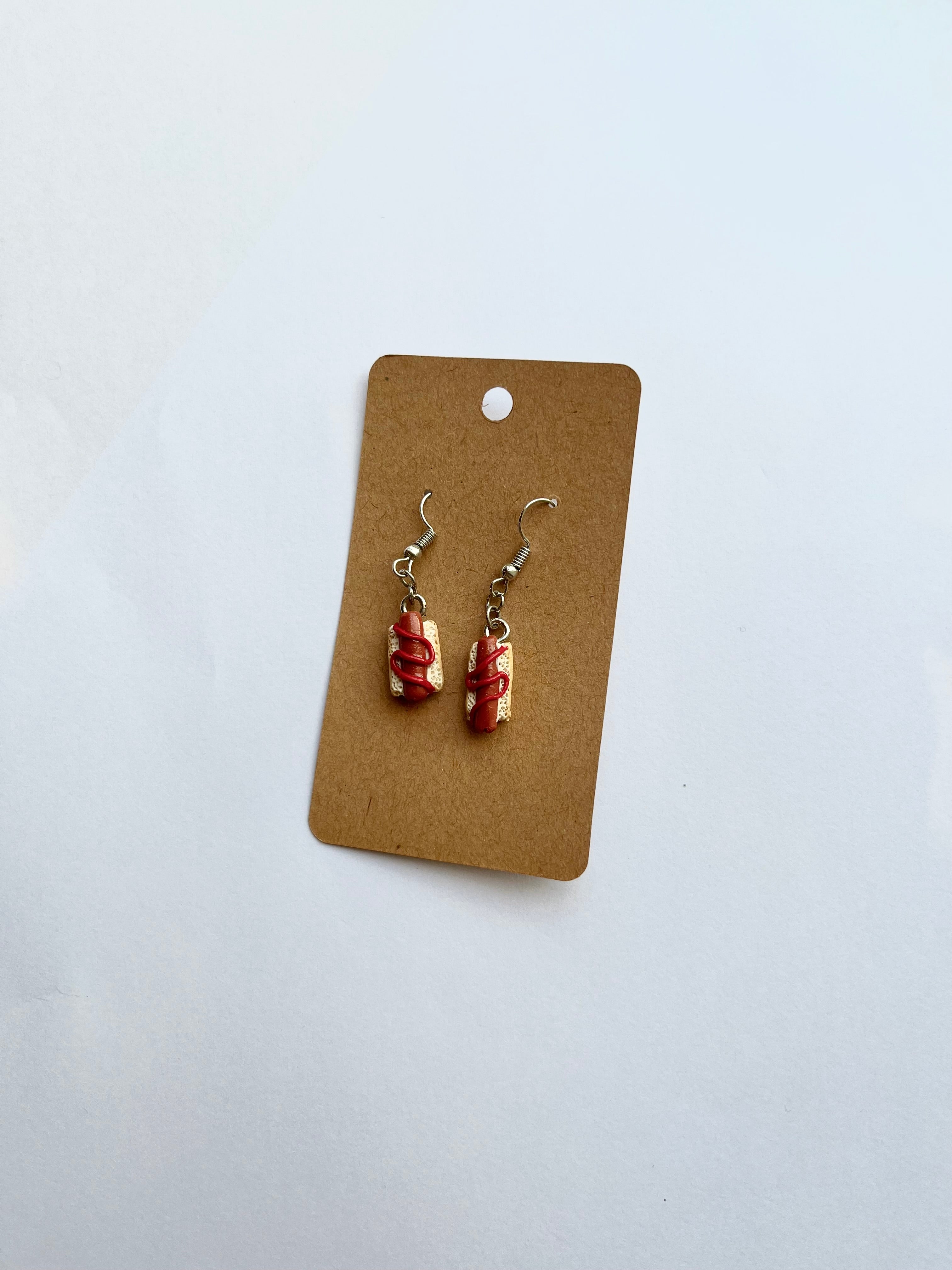 Hot Dog Earrings