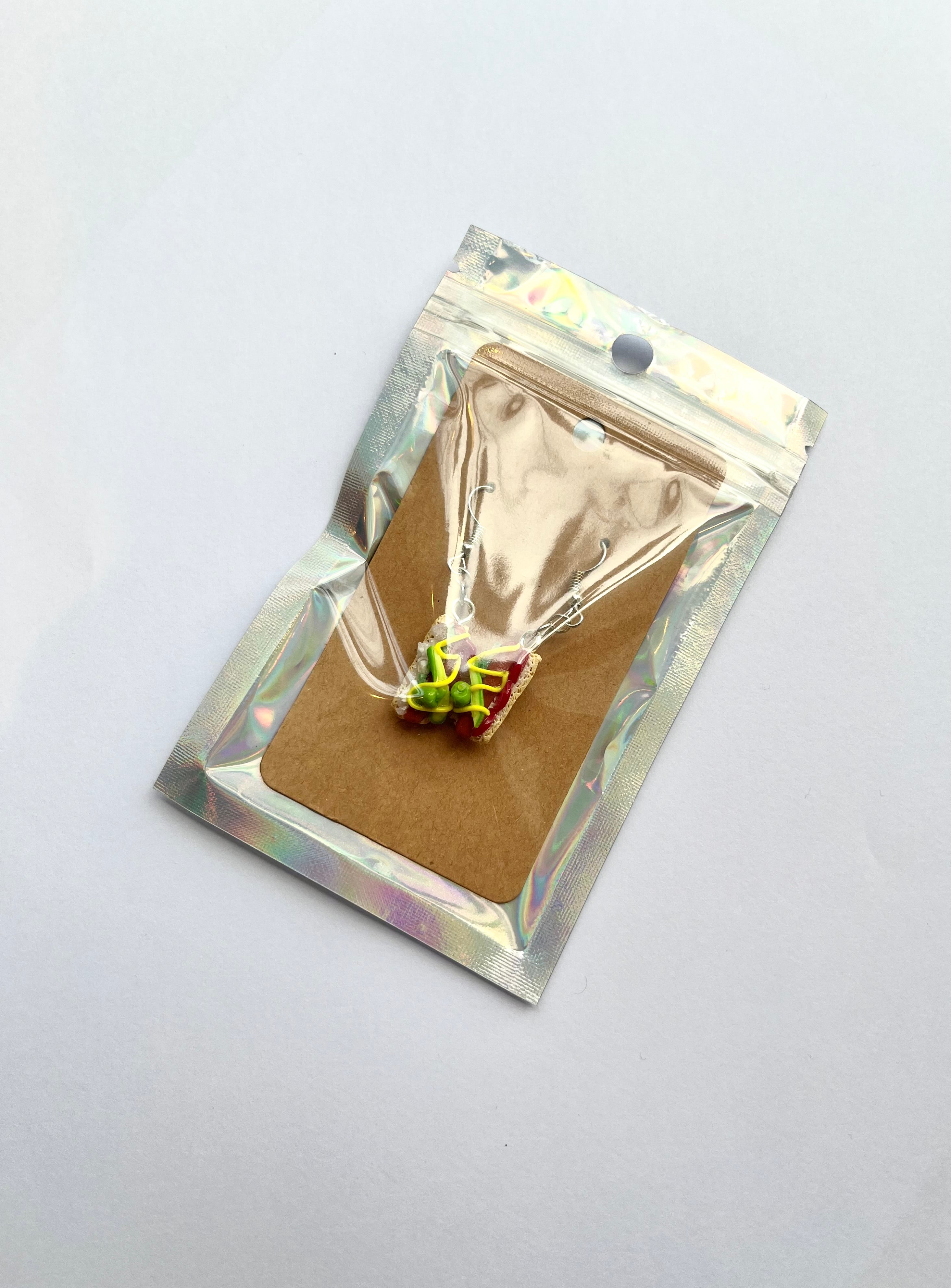 Chicago Style Hot Dog Earrings
