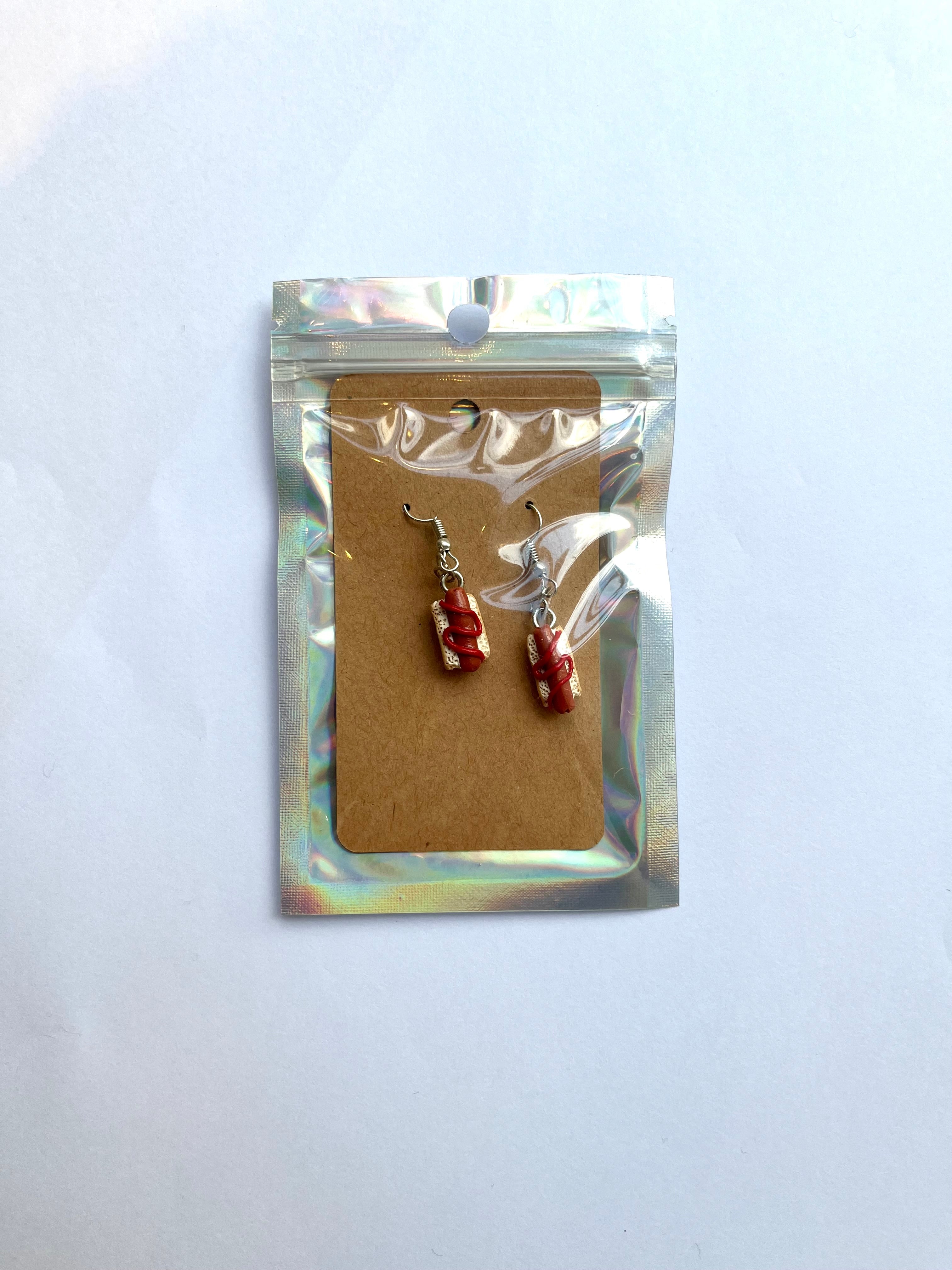 Hot Dog Earrings