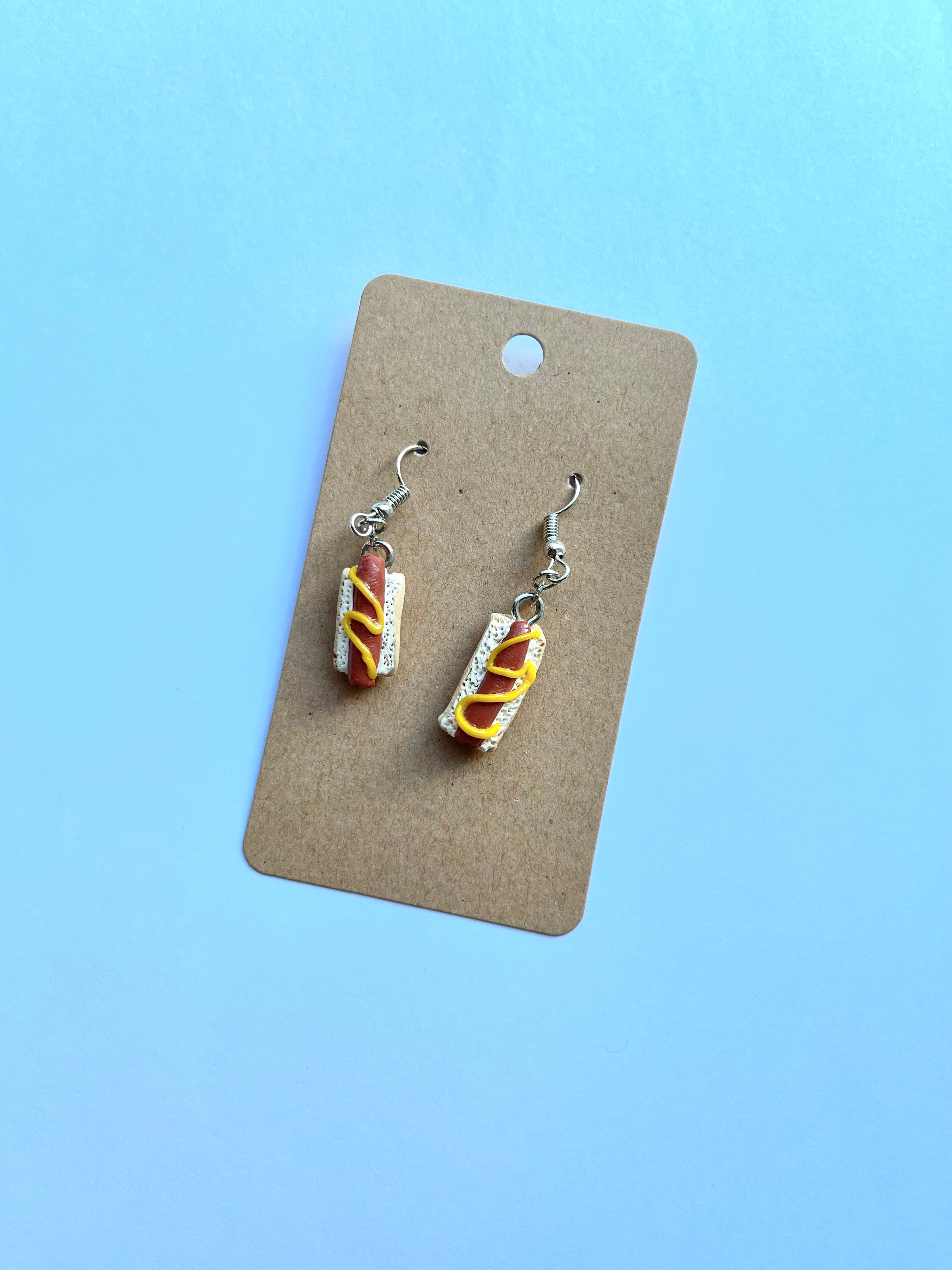 Hot Dog Earrings