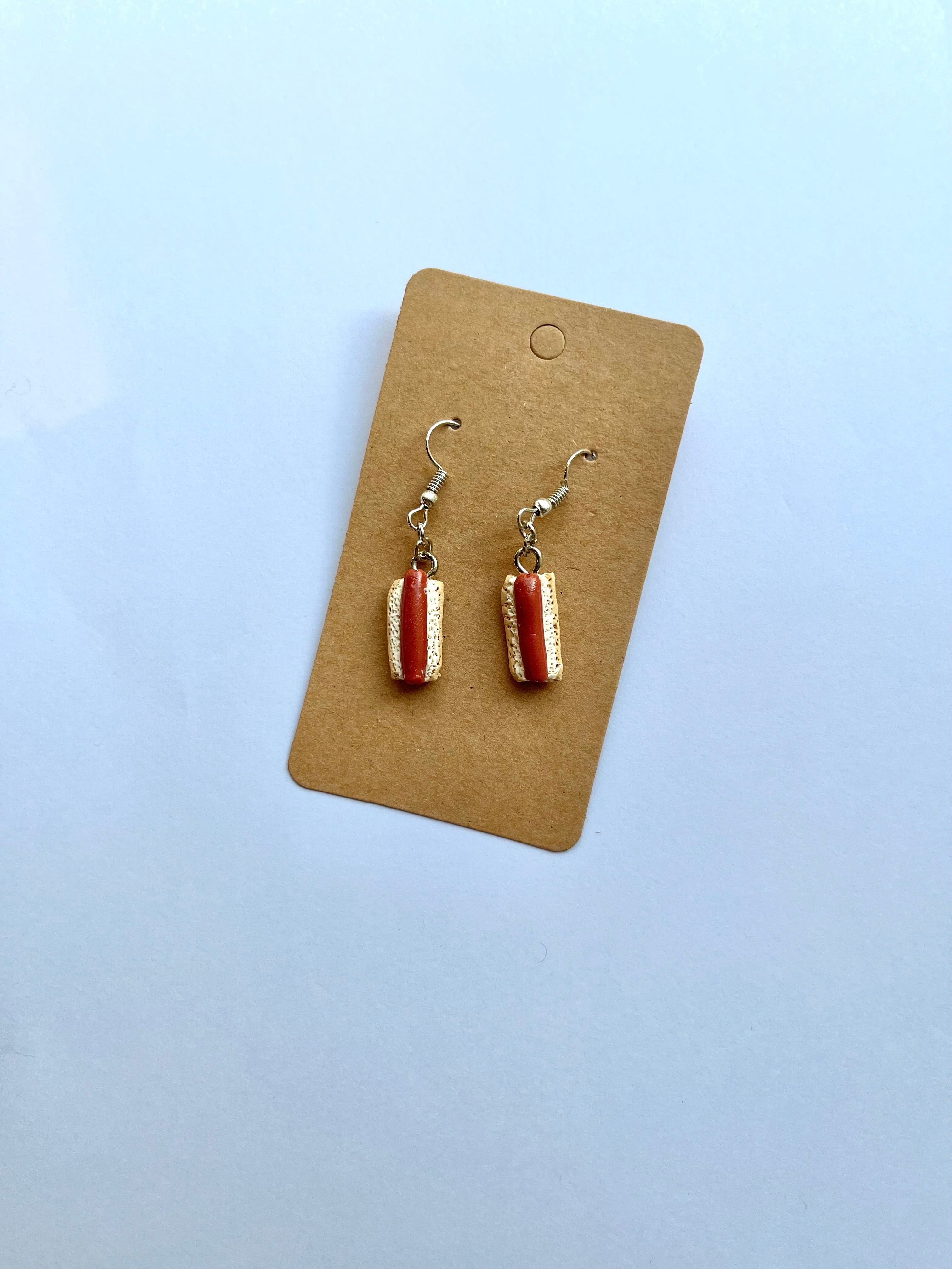 Hot Dog Earrings