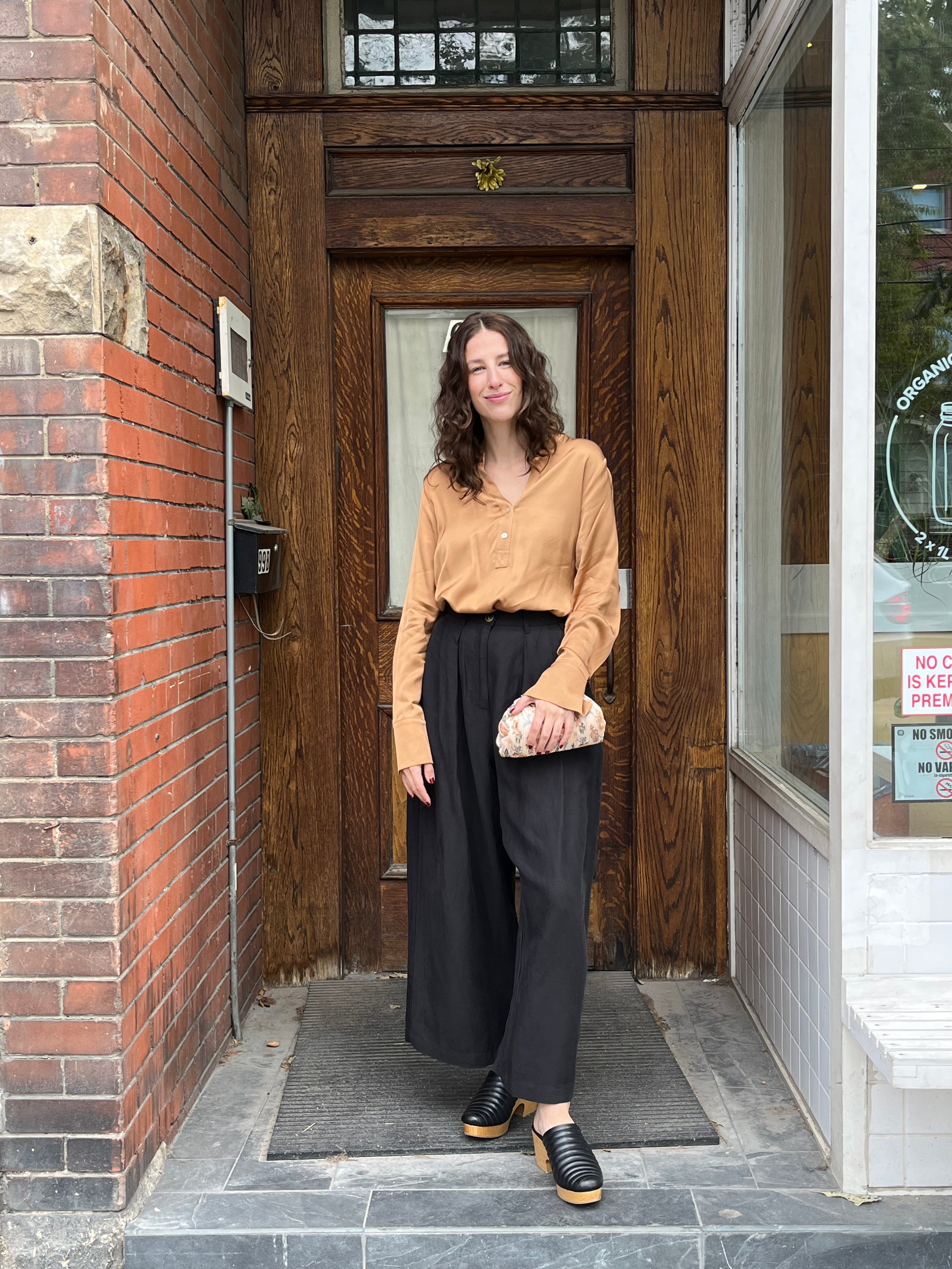 Slinky Button Blouse