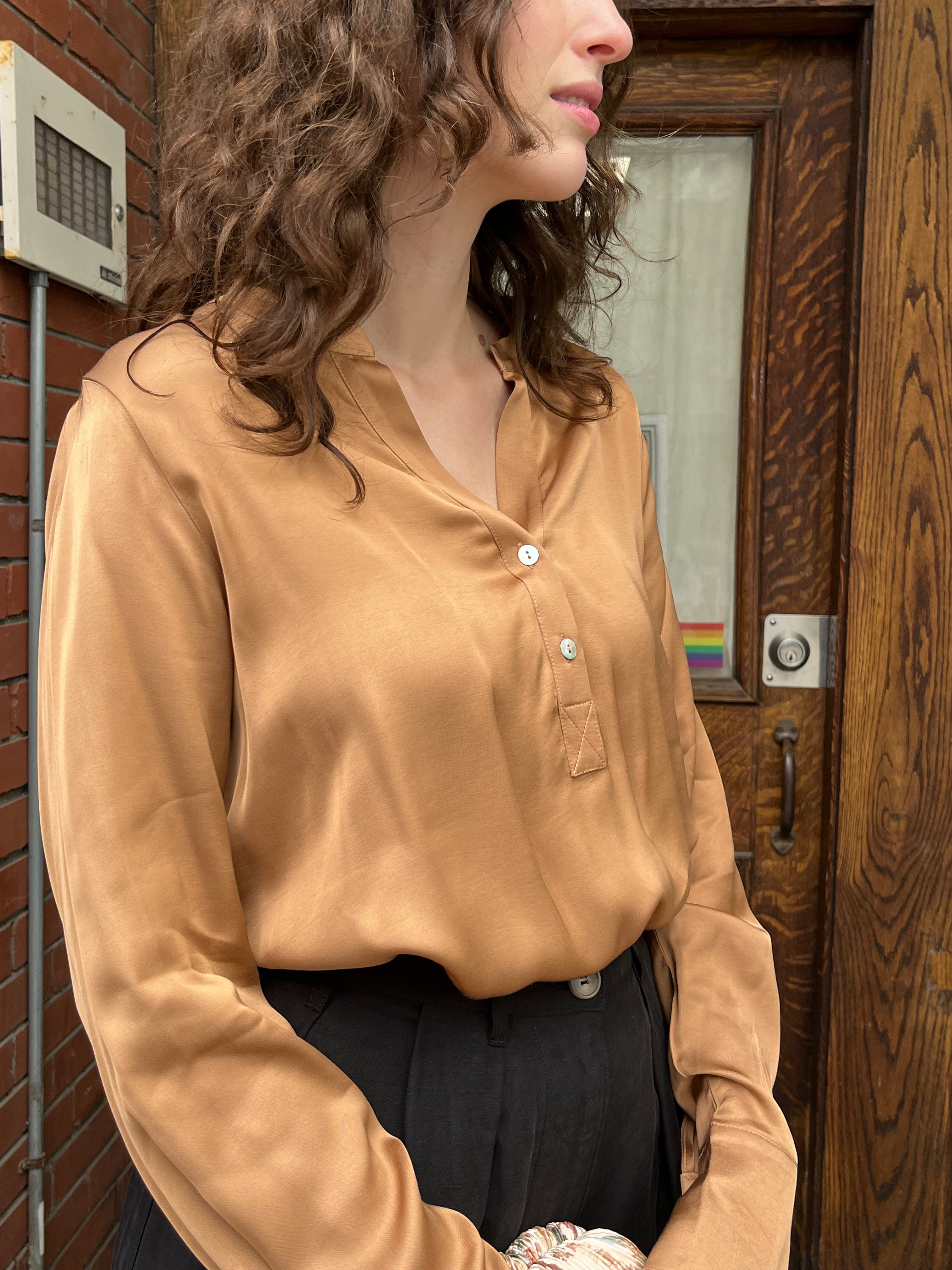 Slinky Button Blouse