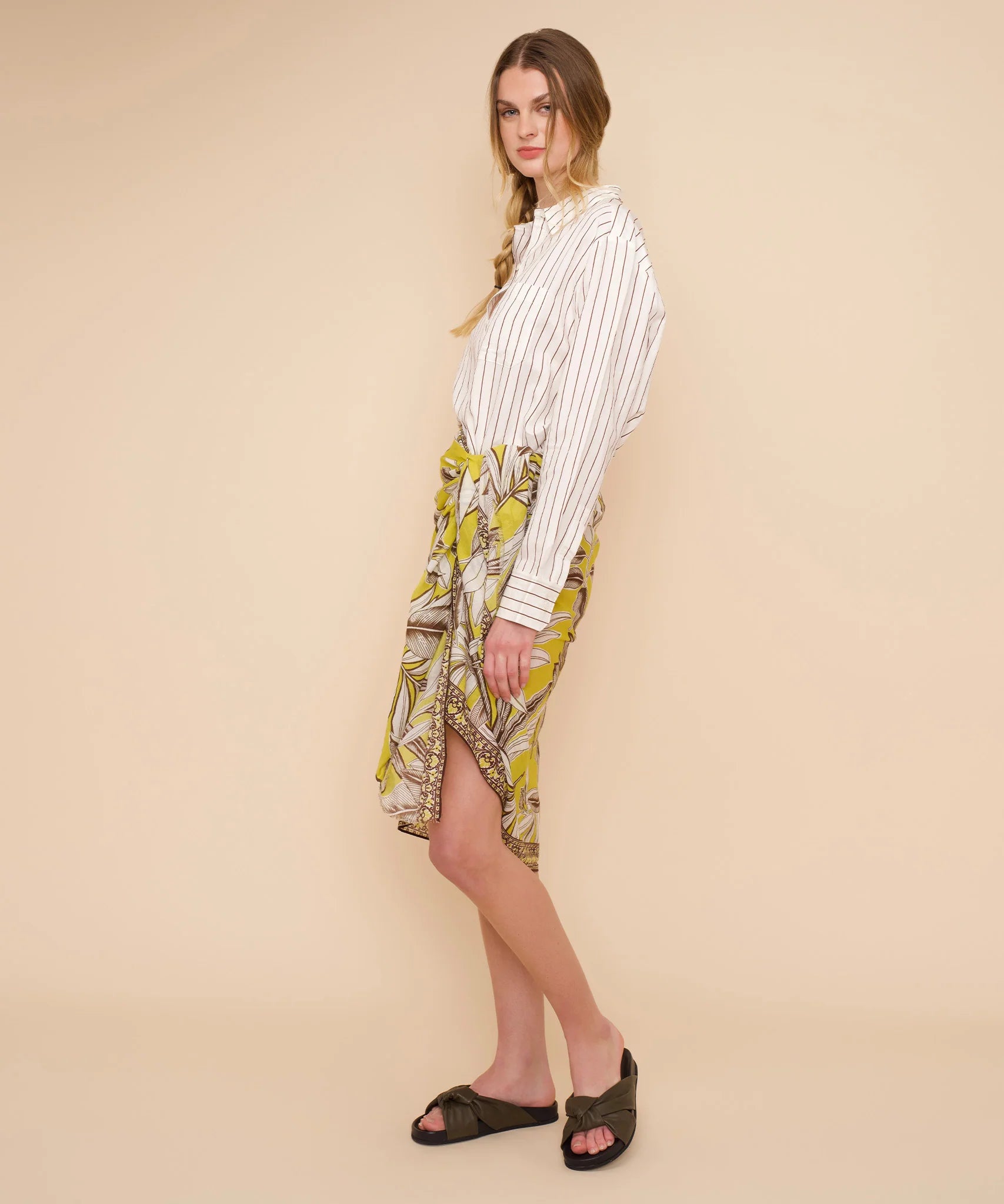 Golden Palm Pareo Black