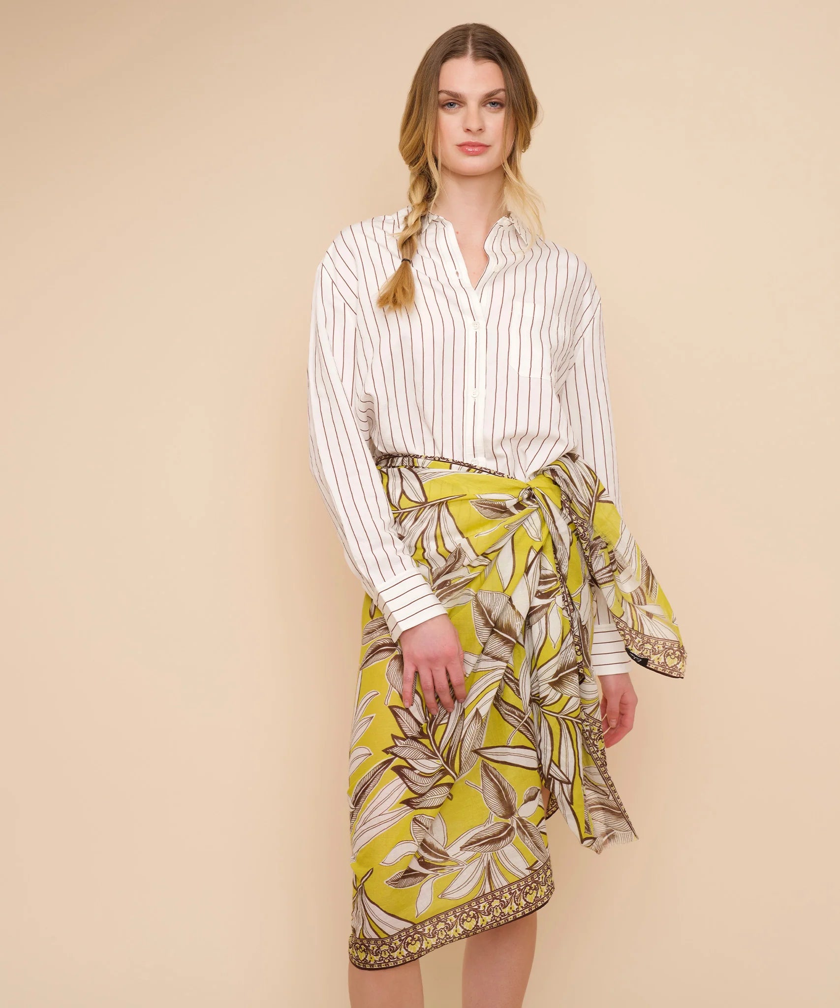 Golden Palm Pareo Black