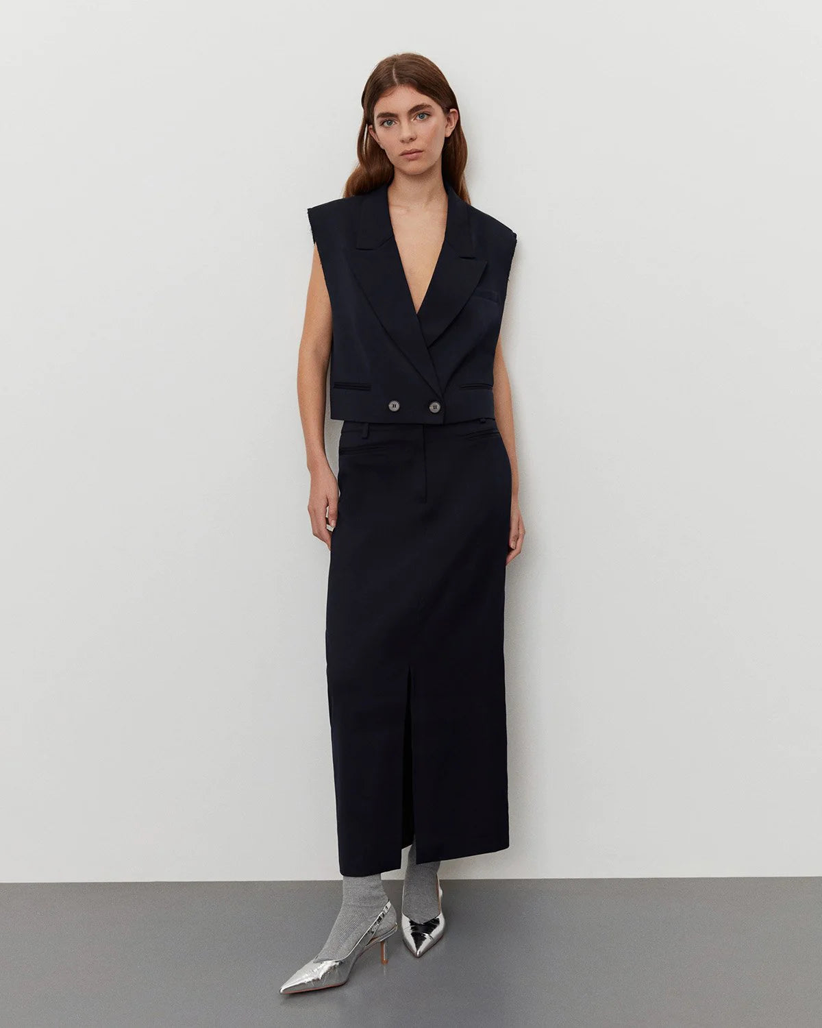 Twill Maxi Skirt