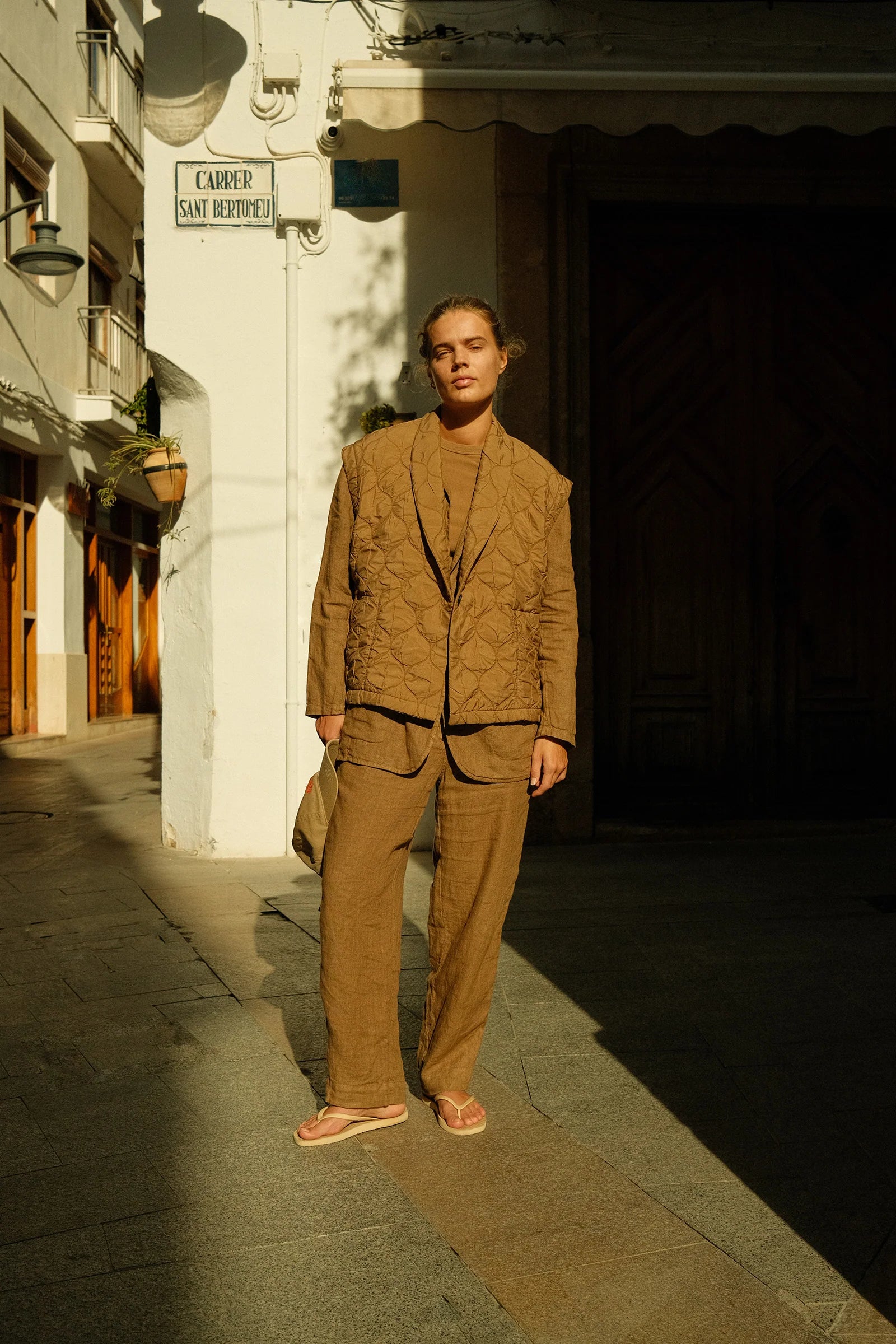 Linen Drawstring Trousers