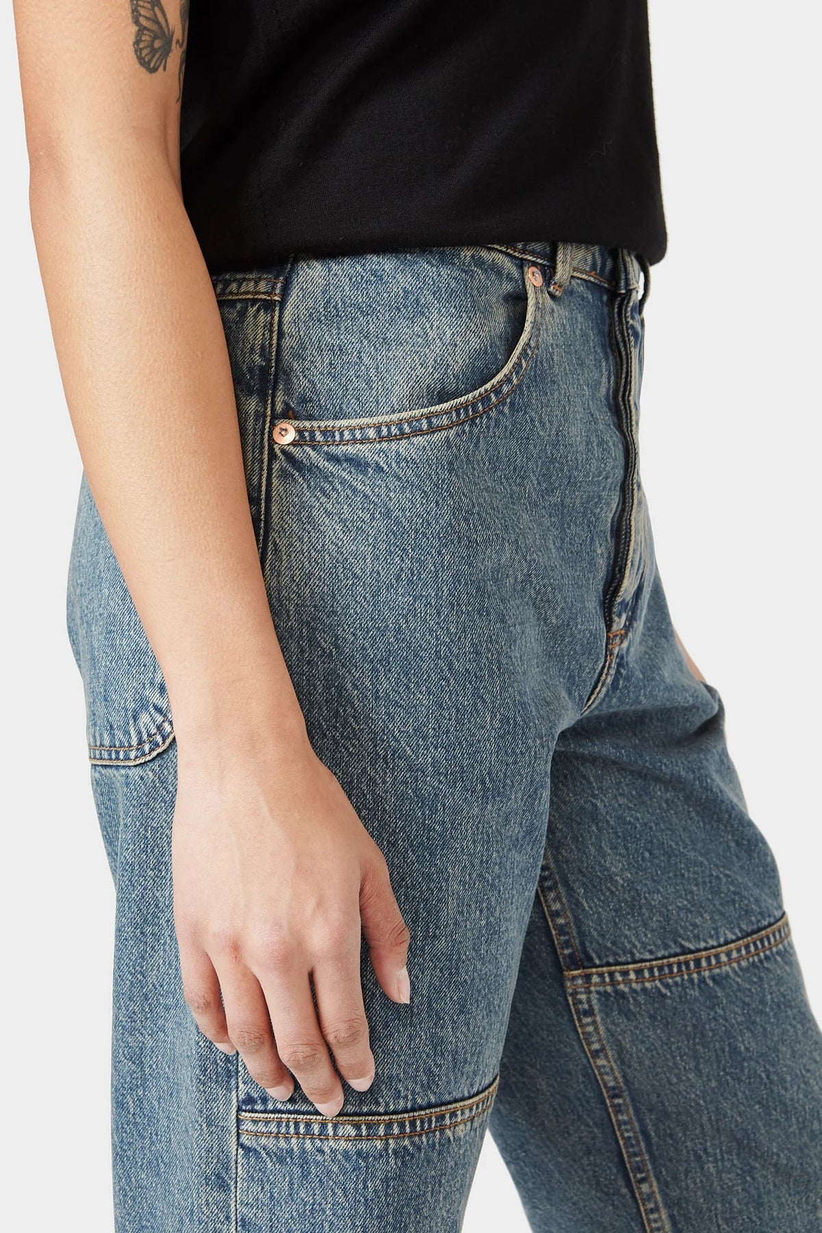 Ash Double-Knee Jeans