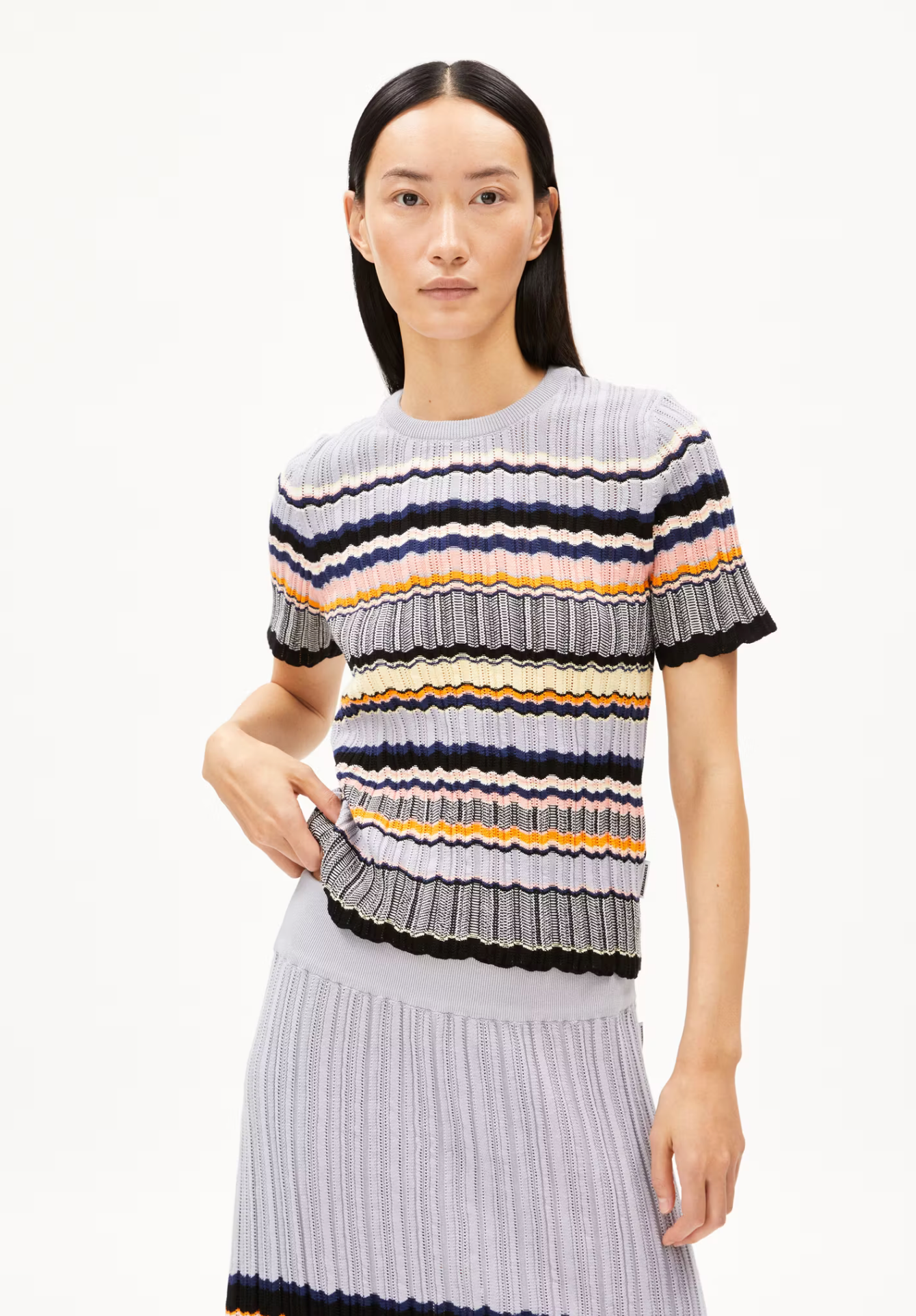 Maaya Stripes Knit Top