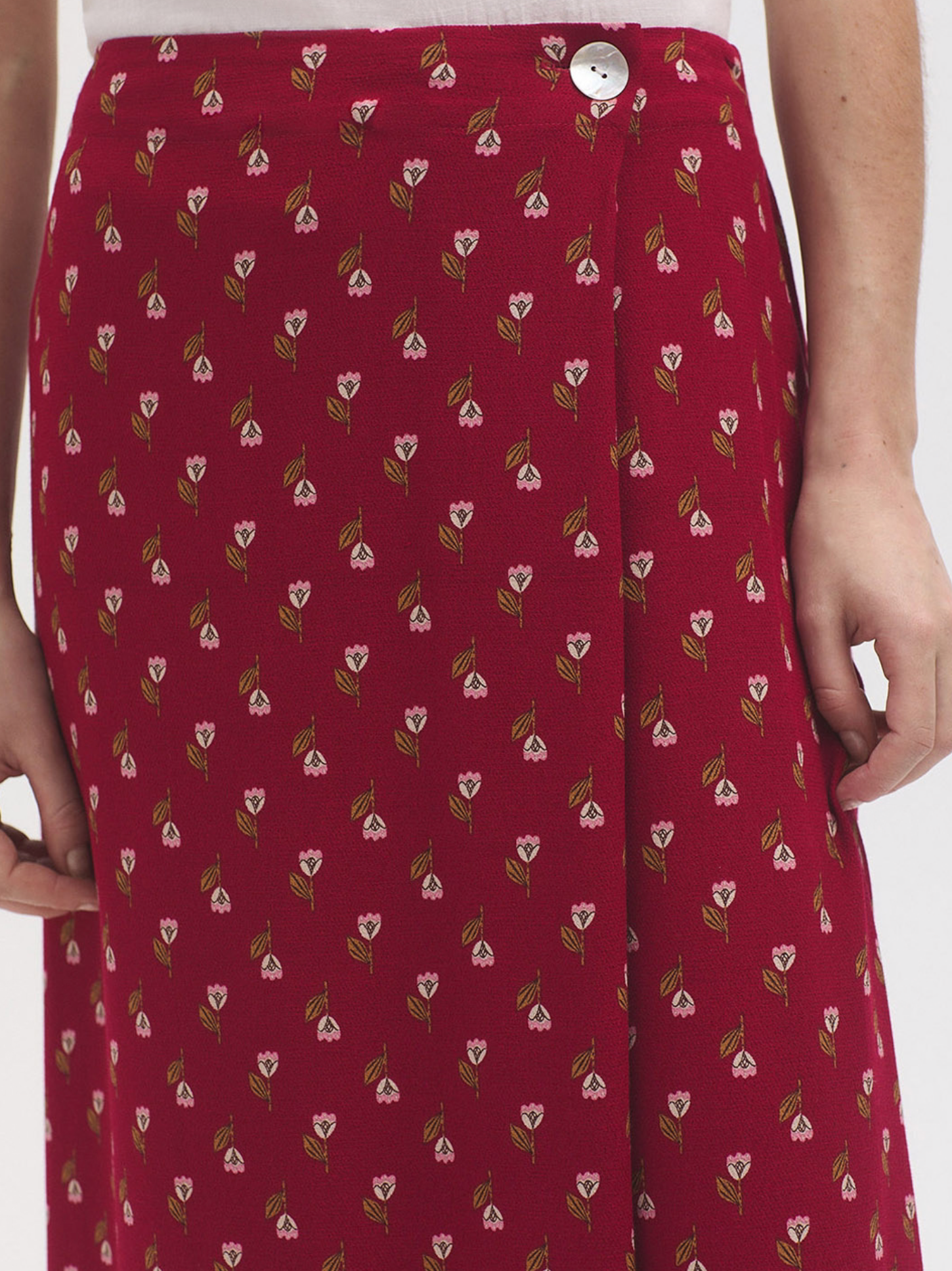 Little Samoa Print Wrap Skirt
