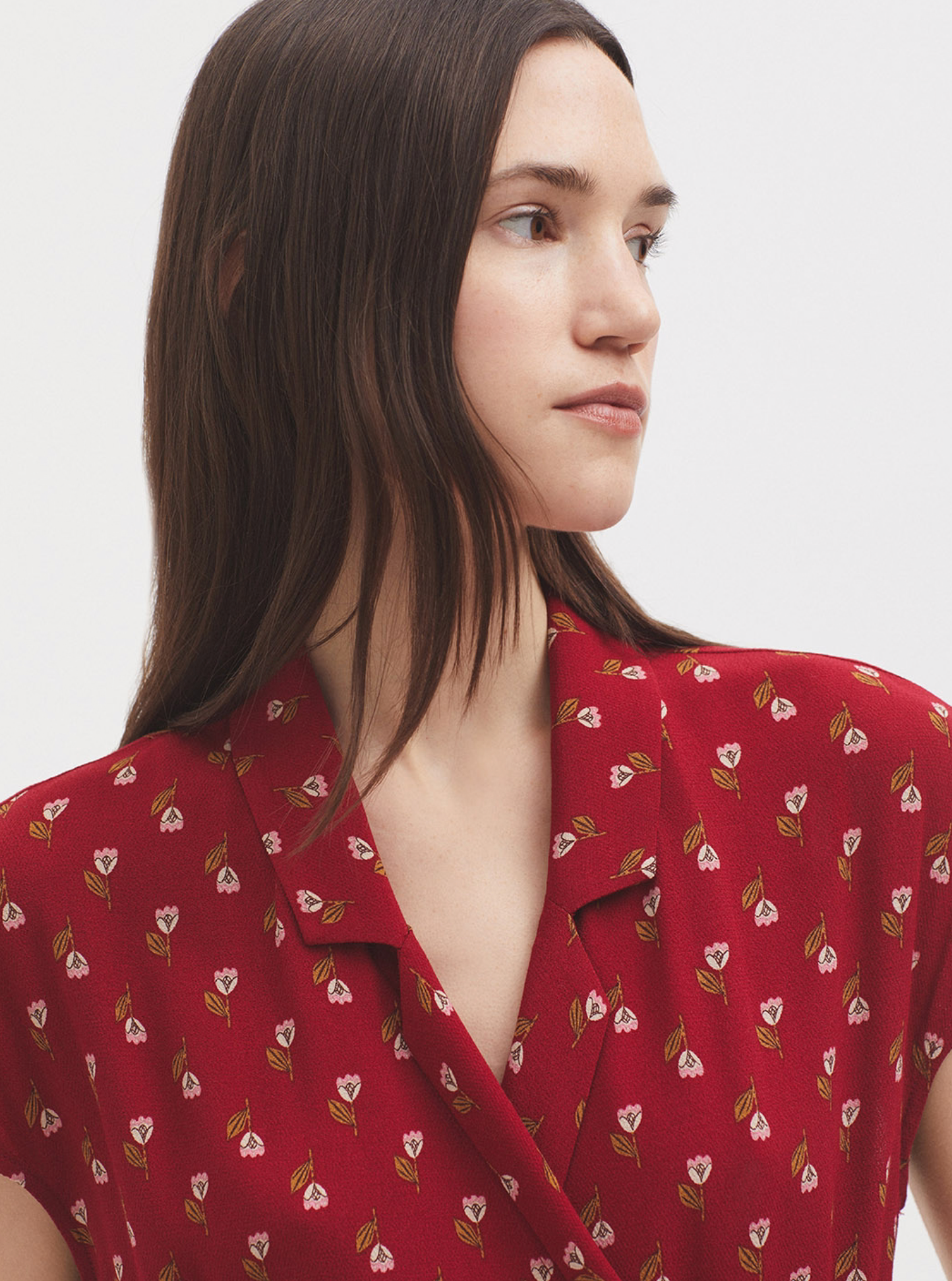 Little Samoa Print Wrap Dress