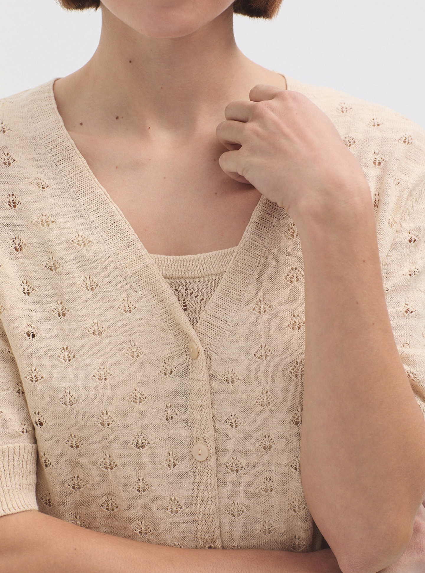 Openwork Cardigan