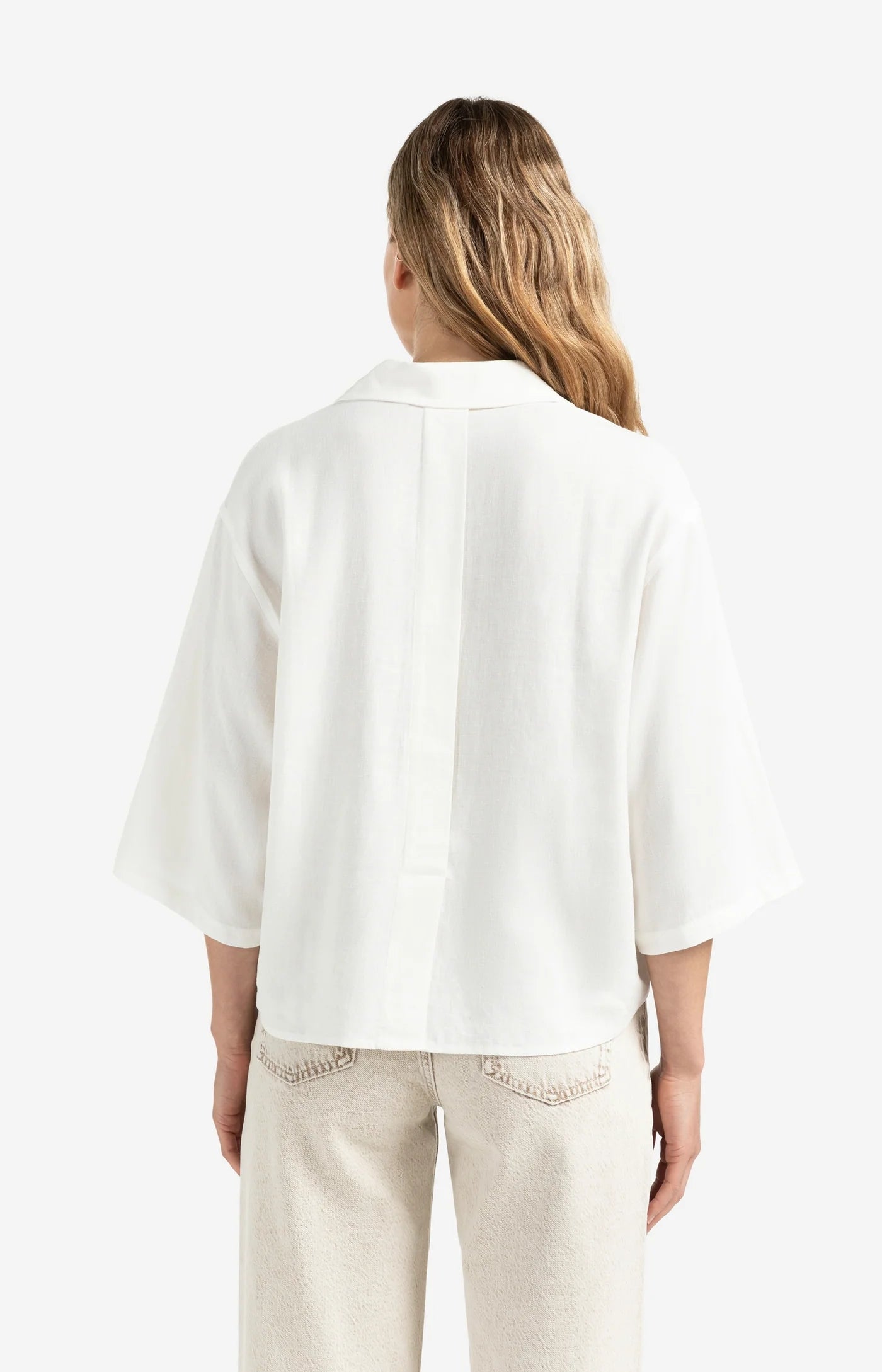Woven Polo Blouse