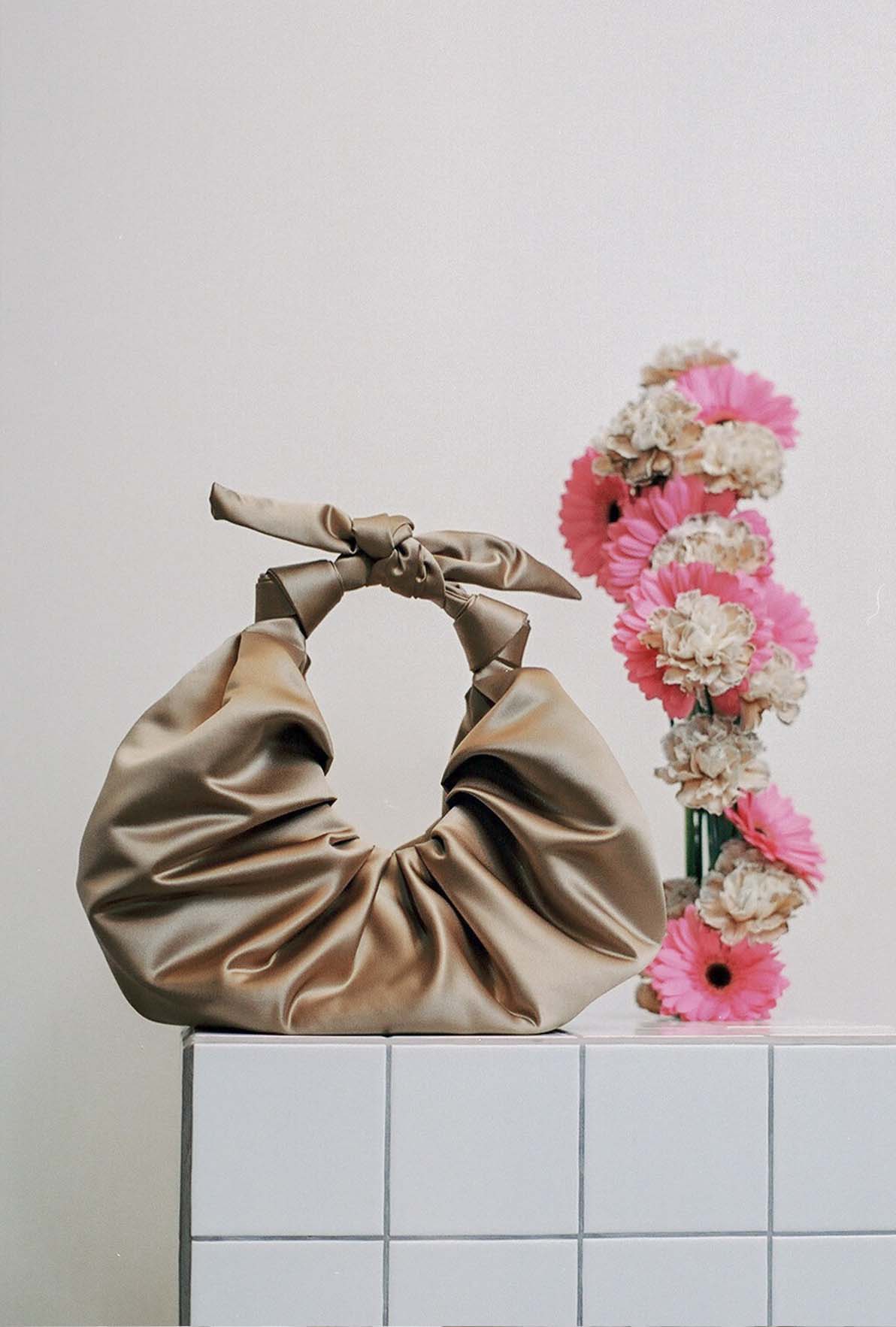 Kimi Satin XL Croissant Bag