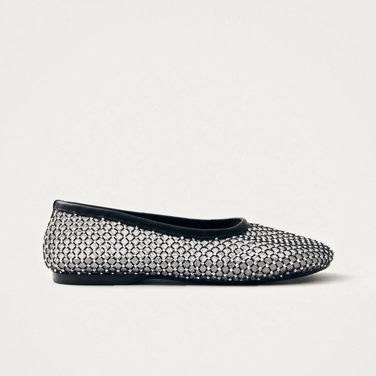Lorain Mesh Glow Leather Ballet Flats