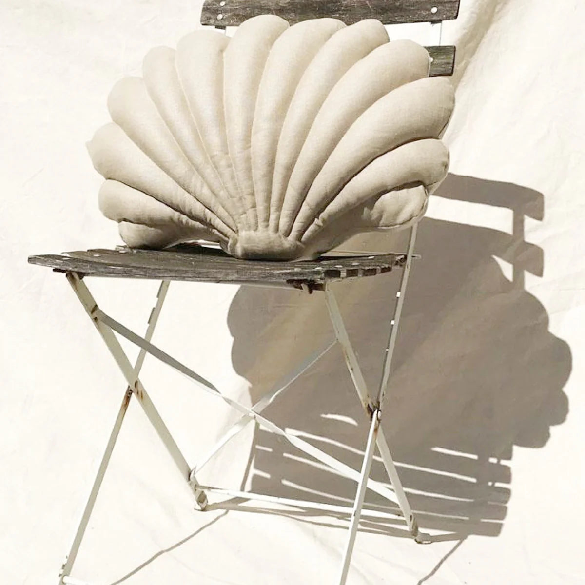 Large Linen Shell Pillow