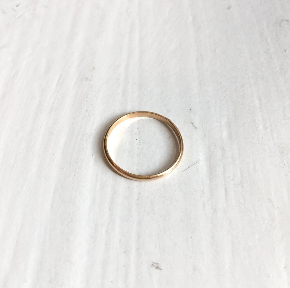 Plain Stacking Ring - Frock Toronto