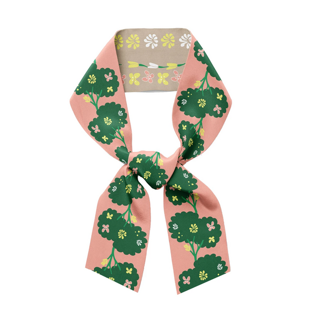 centinelle.centinelle Strawberries and Foxes - Twilly Skinny Scarf