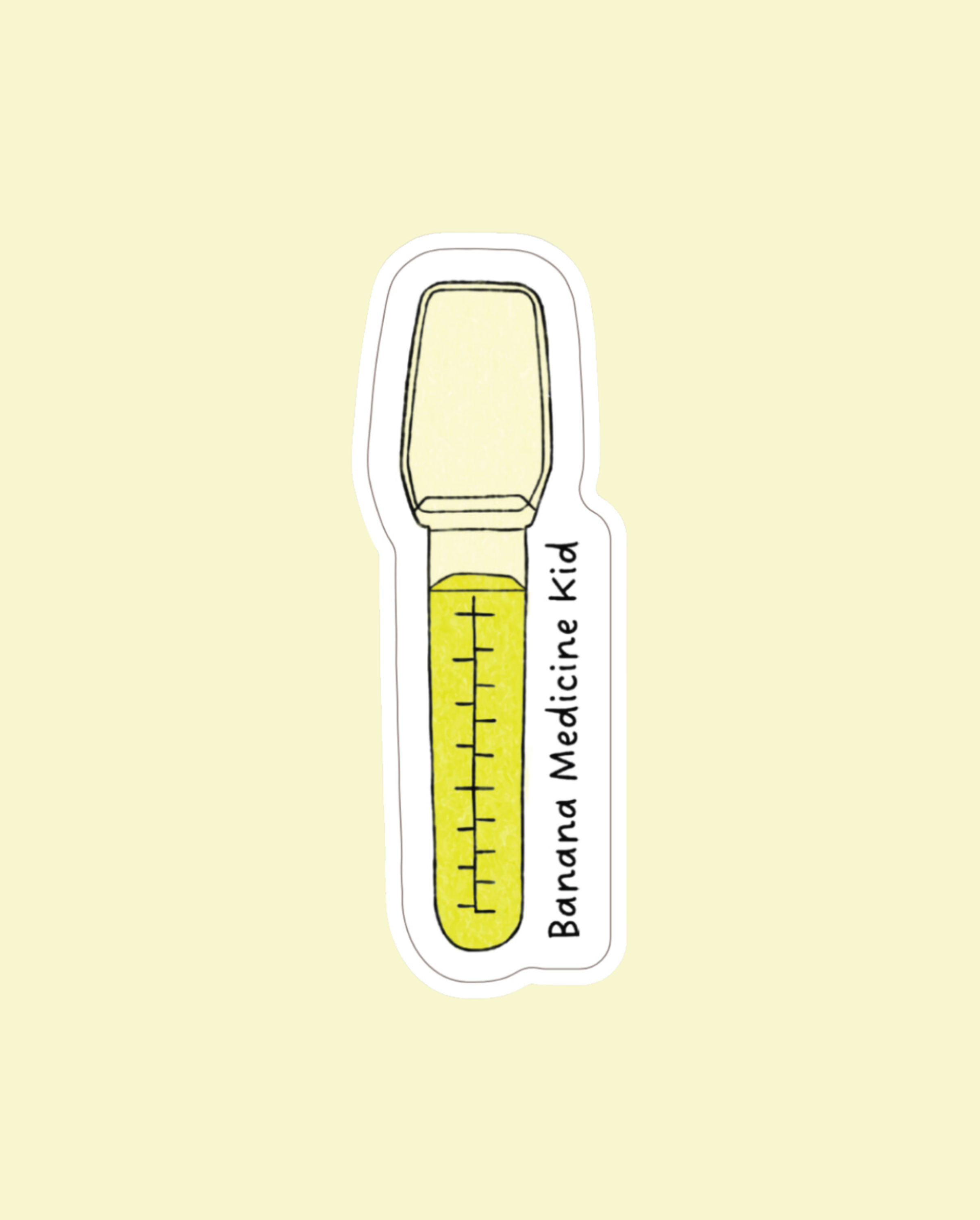 Banana Medicine Sticker