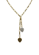 Gold Plated 18" Chain With Vintage Reproduction Hearts