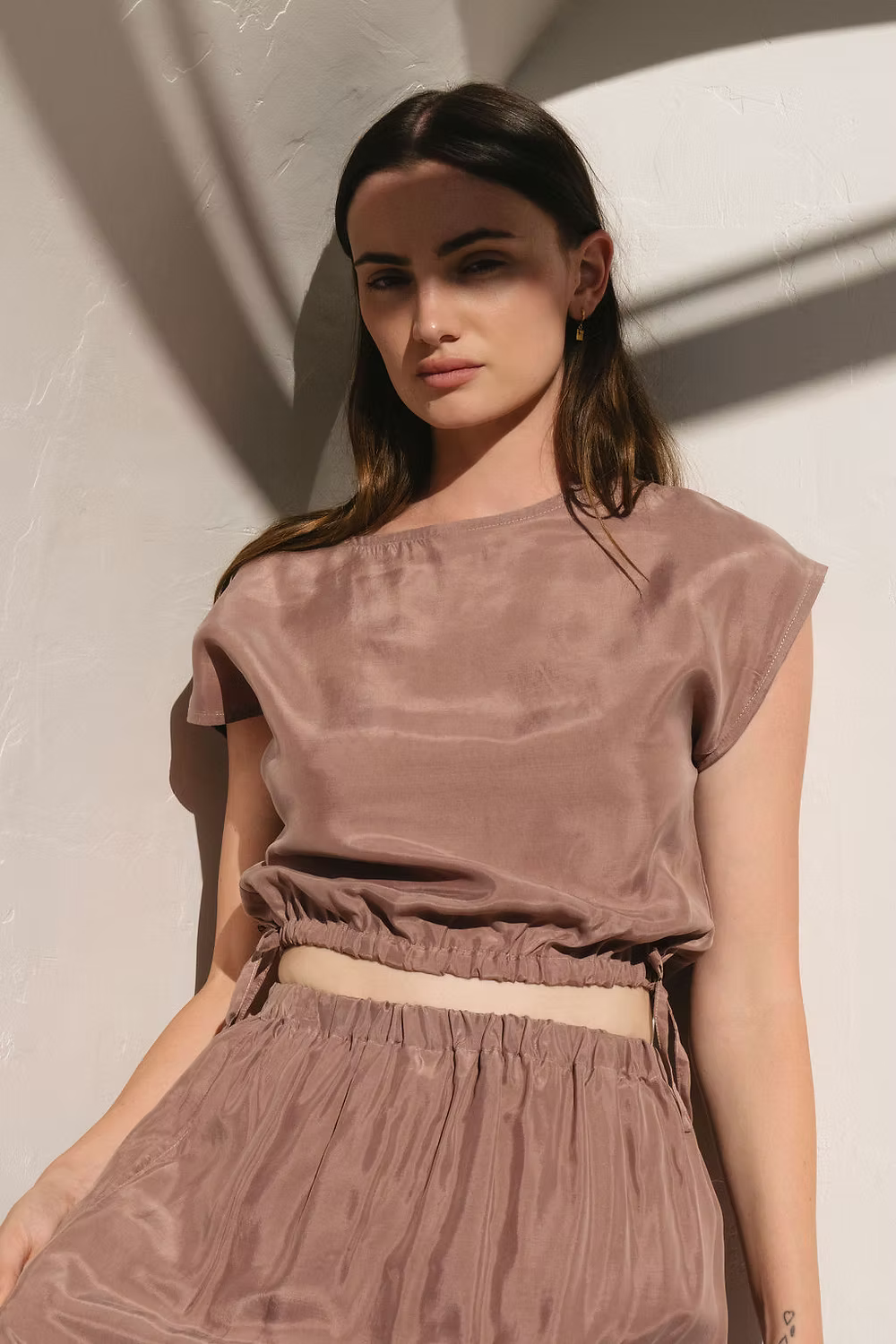 Cupro Tie Tee
