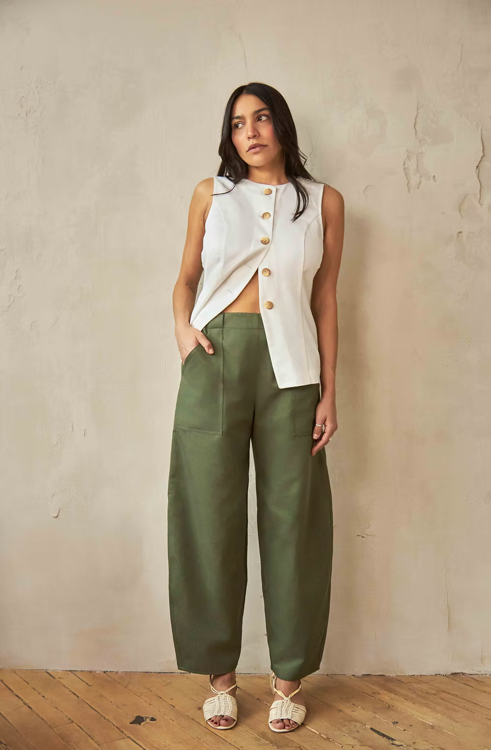 Modern Sunday - Longline Twill Vest - Frock Toronto