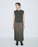 Wool Blend Midi Skirt