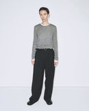 Wool Tencel Crewneck Top