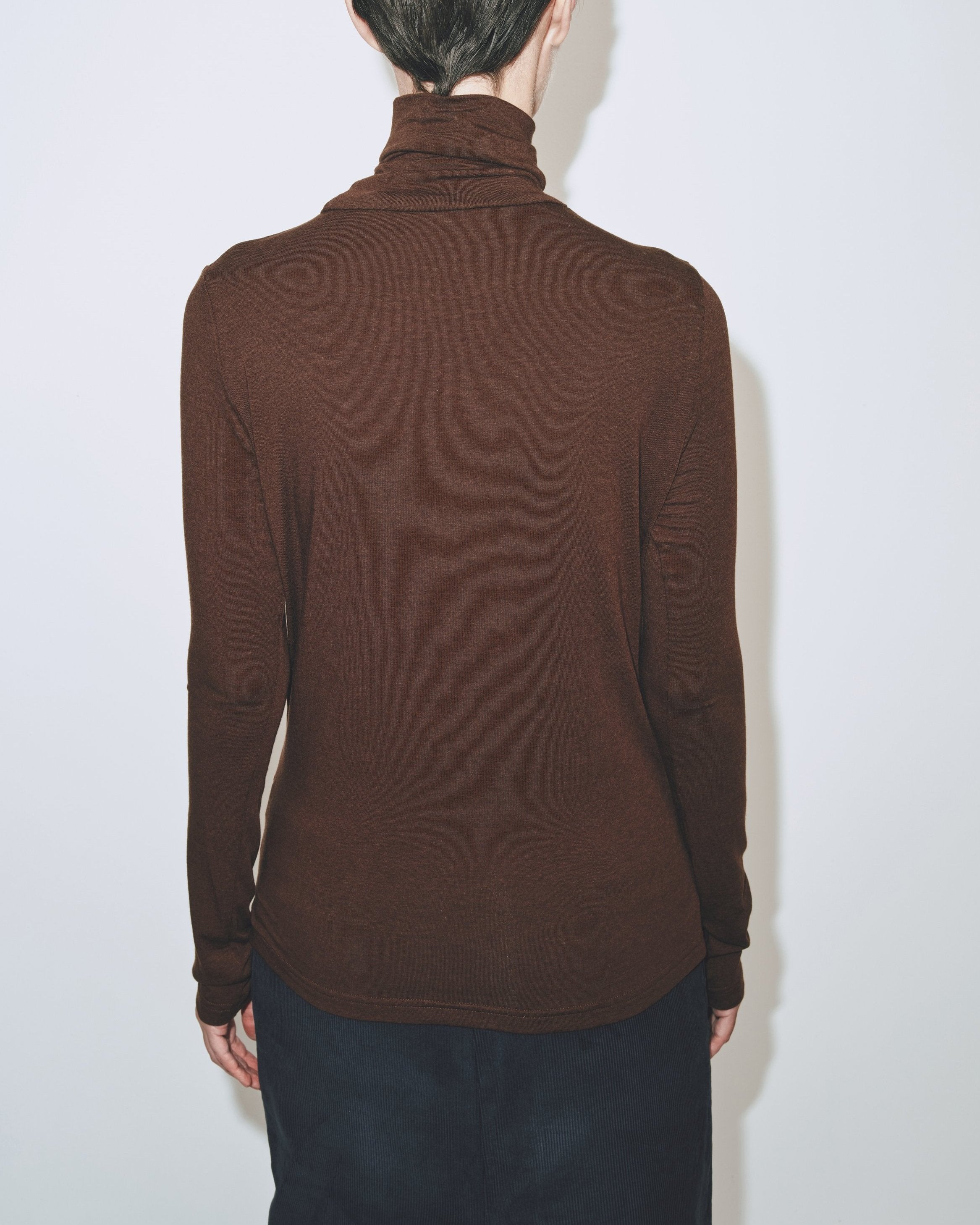 Thin Ribbed Rollneck Top