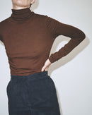 Thin Ribbed Rollneck Top