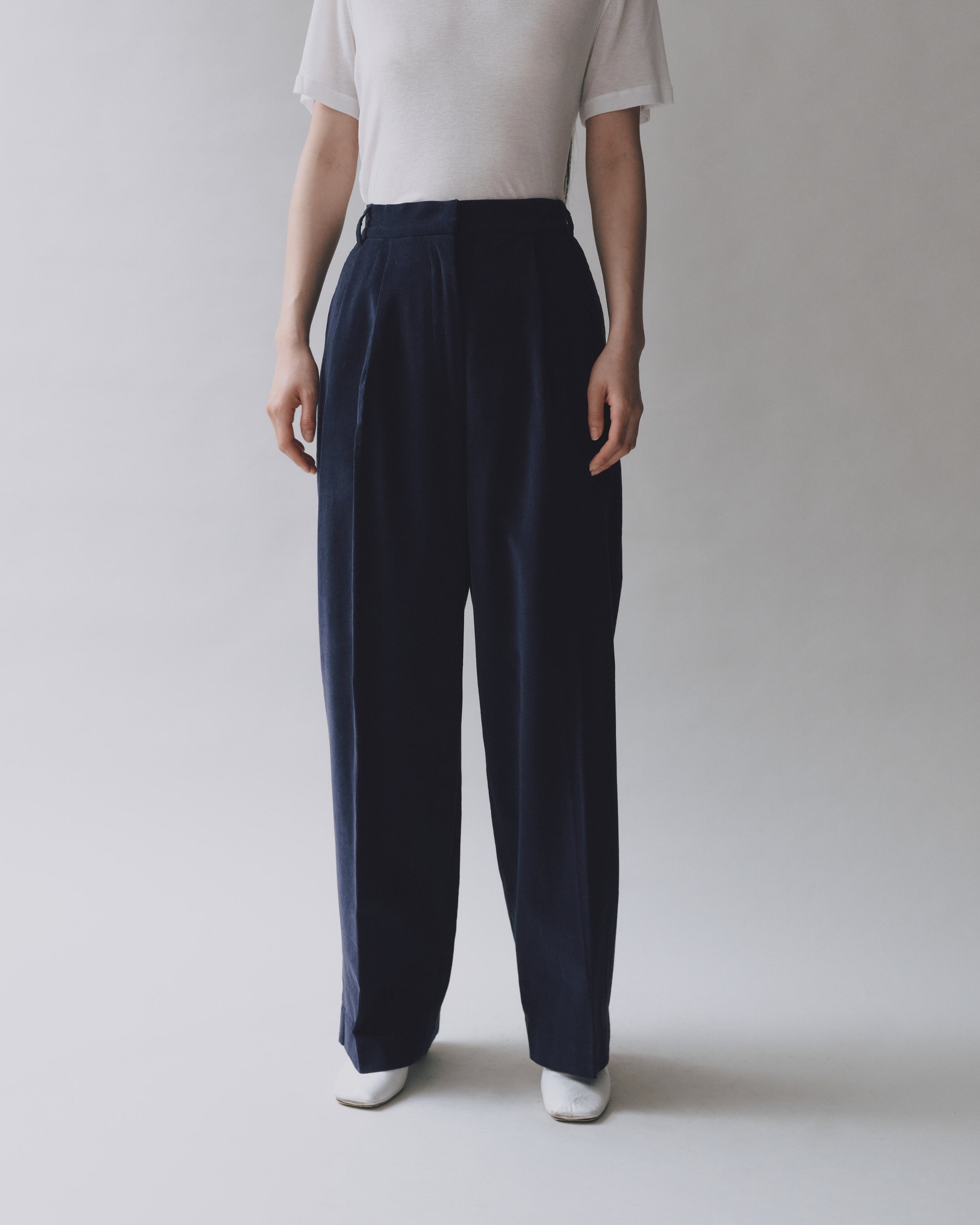 Thin Corduroy Wide Leg Pants