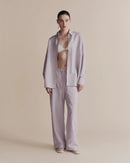 Silk Linen Drawstring Pants