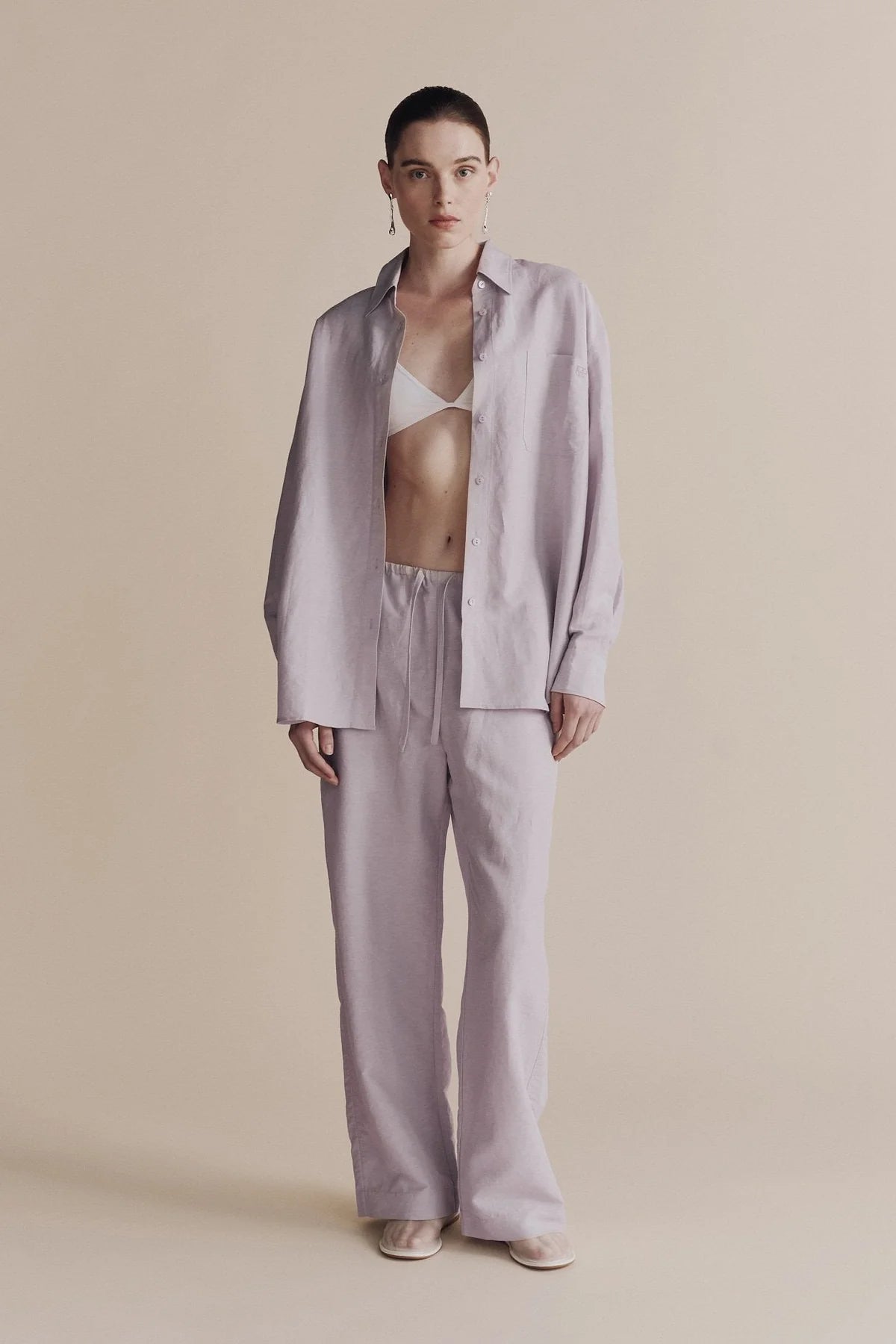 Silk Linen Oversized Shirt