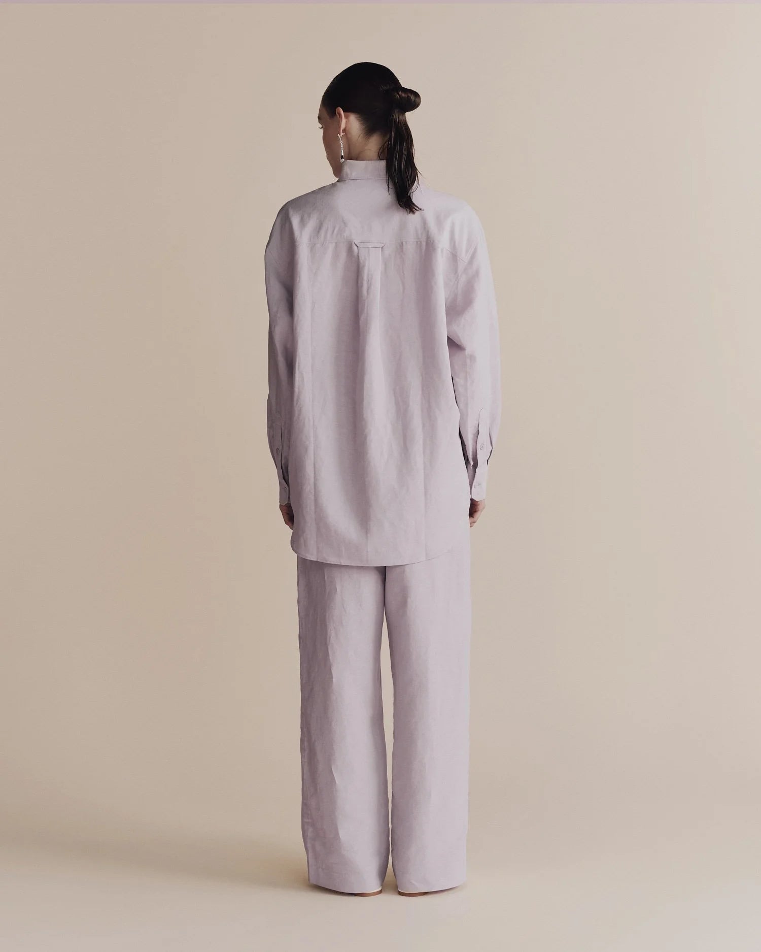 Silk Linen Drawstring Pants