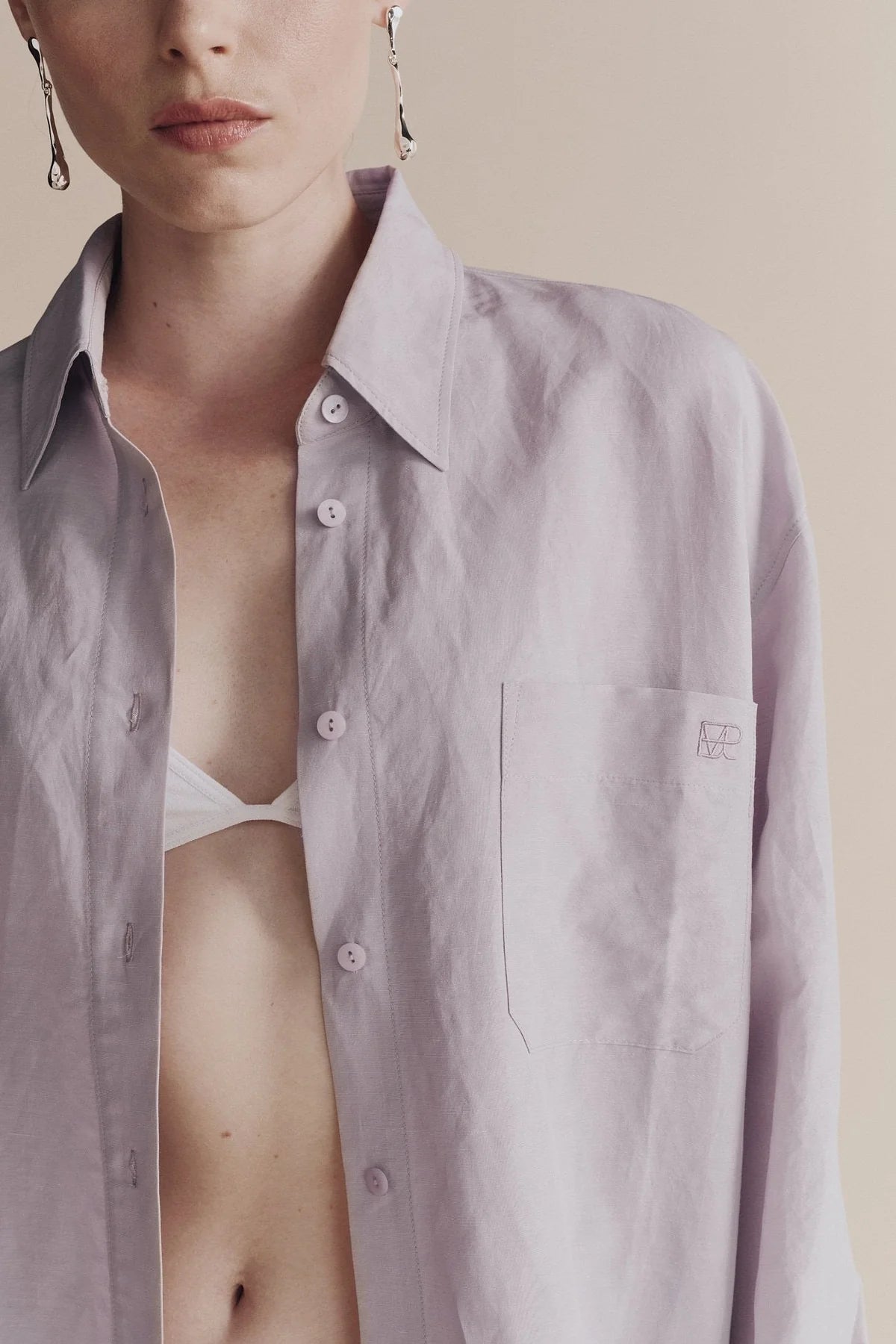 Silk Linen Oversized Shirt