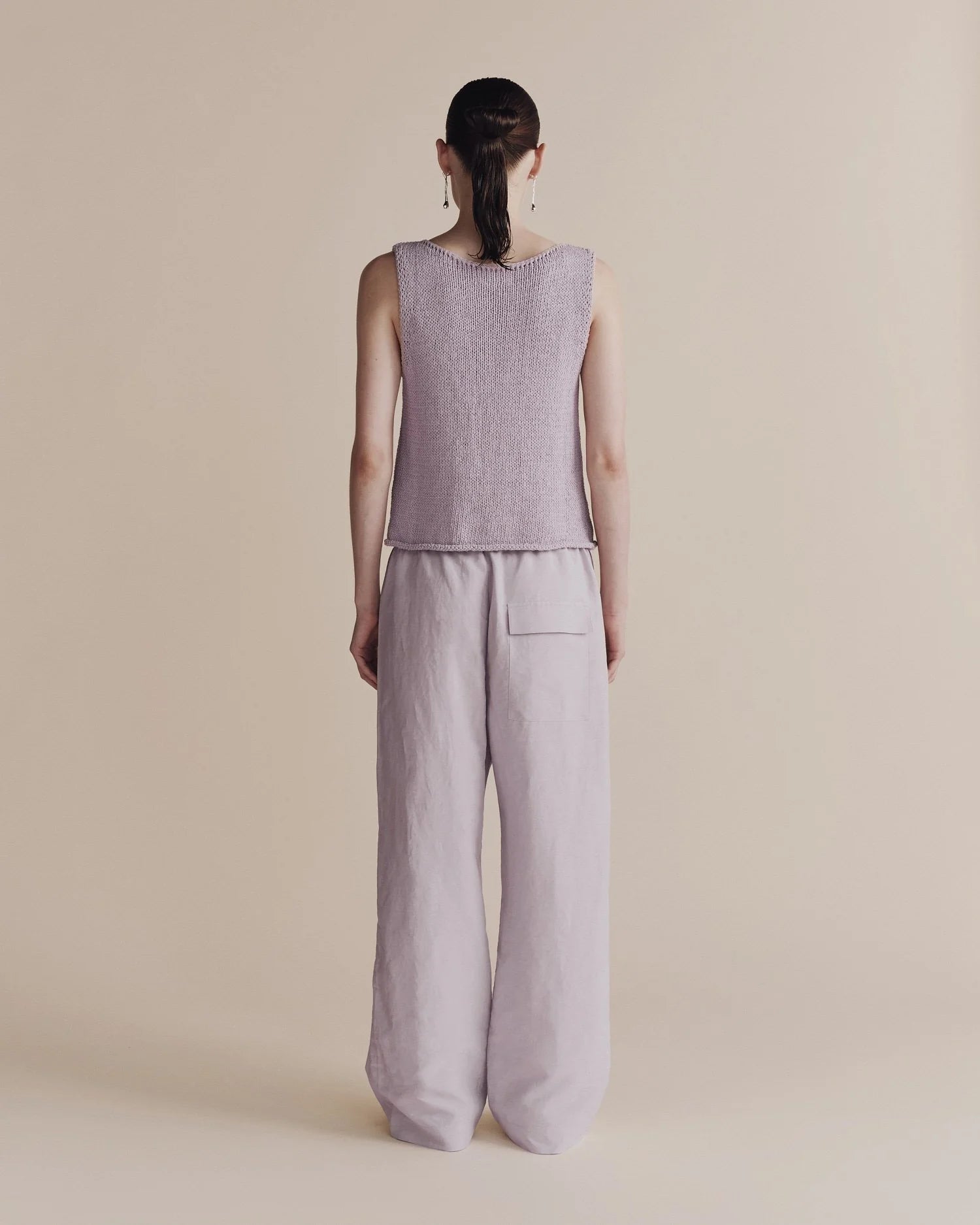 Silk Linen Drawstring Pants