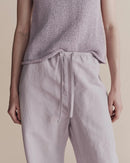 Silk Linen Drawstring Pants